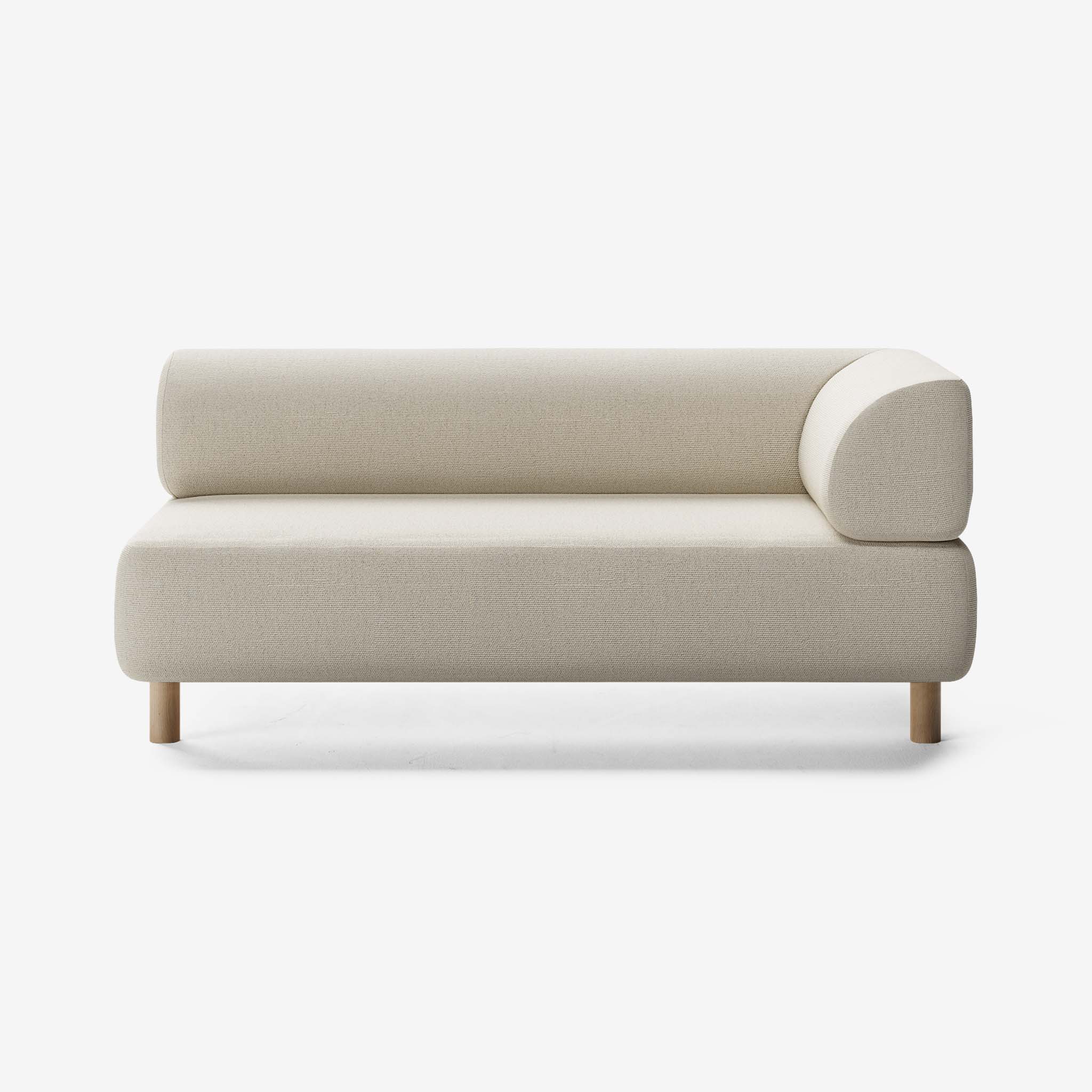 Bolder Sofa 2,5 Sitzer Rechts Heritage Papyrus Eiche