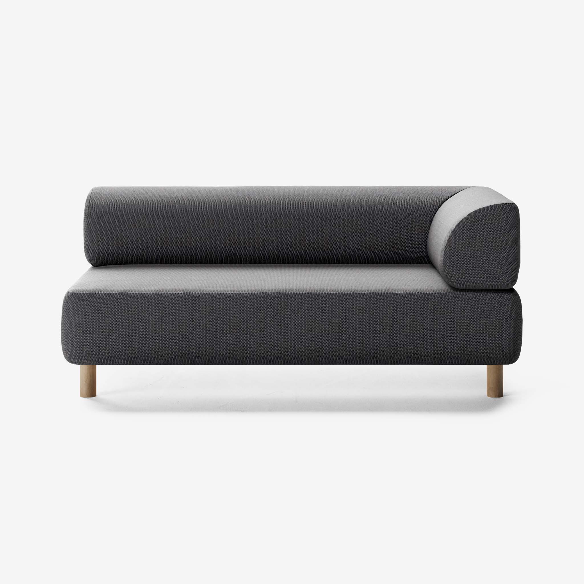 Bolder Sofa 2,5 Sitzer Rechts Loop Shadow Eiche