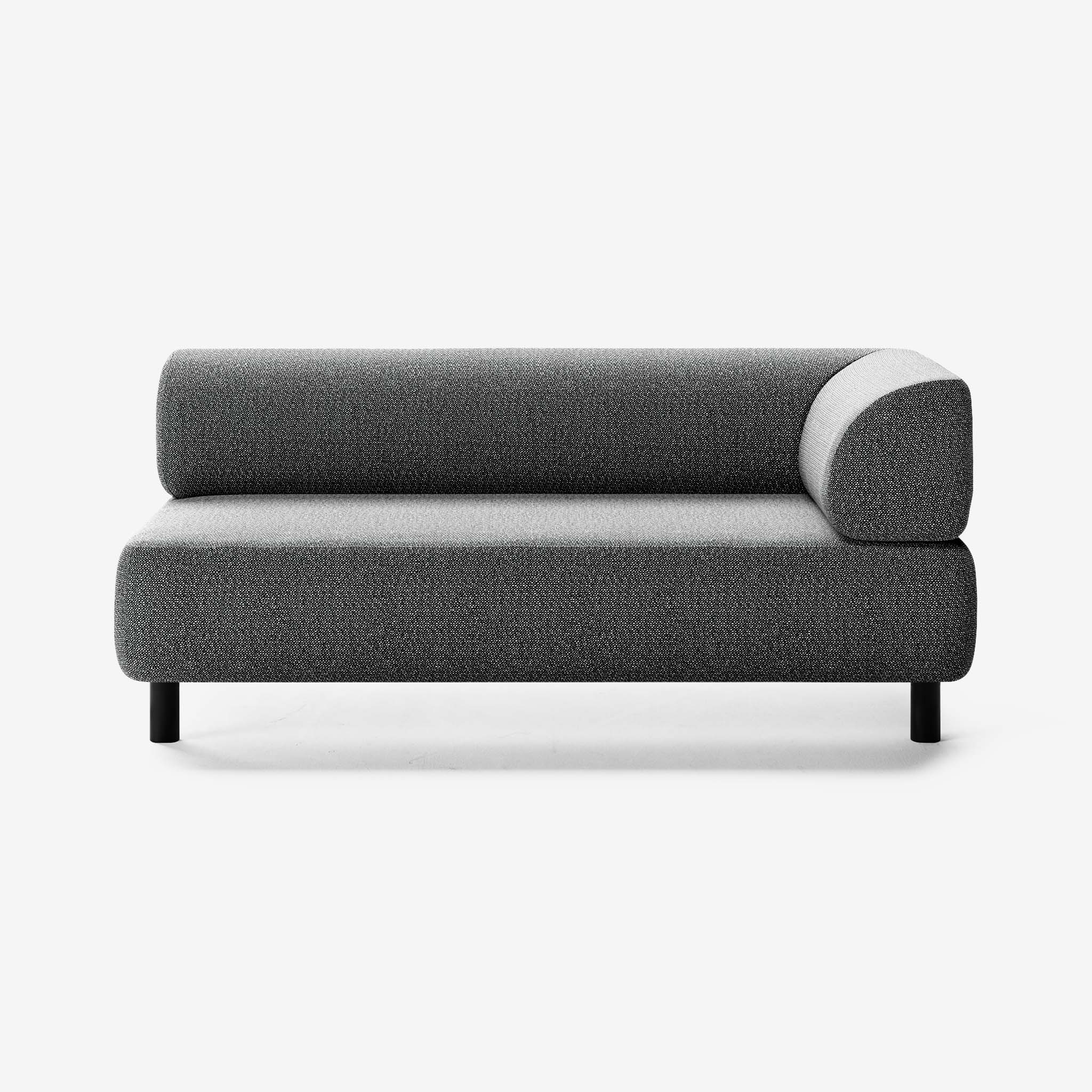 Bolder Sofa 2,5 Sitzer Rechts Savant Tornado Schwarz