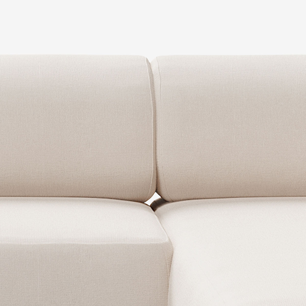 Bolder Sofa 2 Module Linen Chalk Detail Rechts