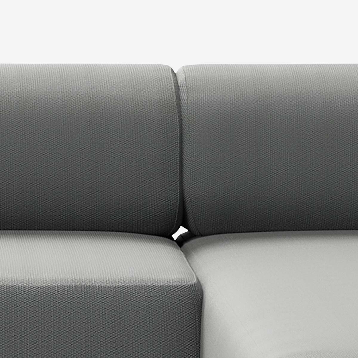 Bolder Sofa 2 Module Loop Charcoal Detail Rechts