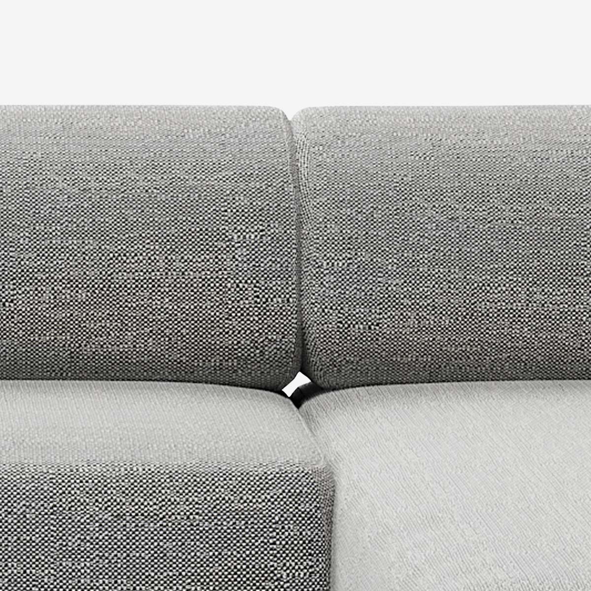 Bolder Sofa 2 Module Savant Zinc Detail Rechts