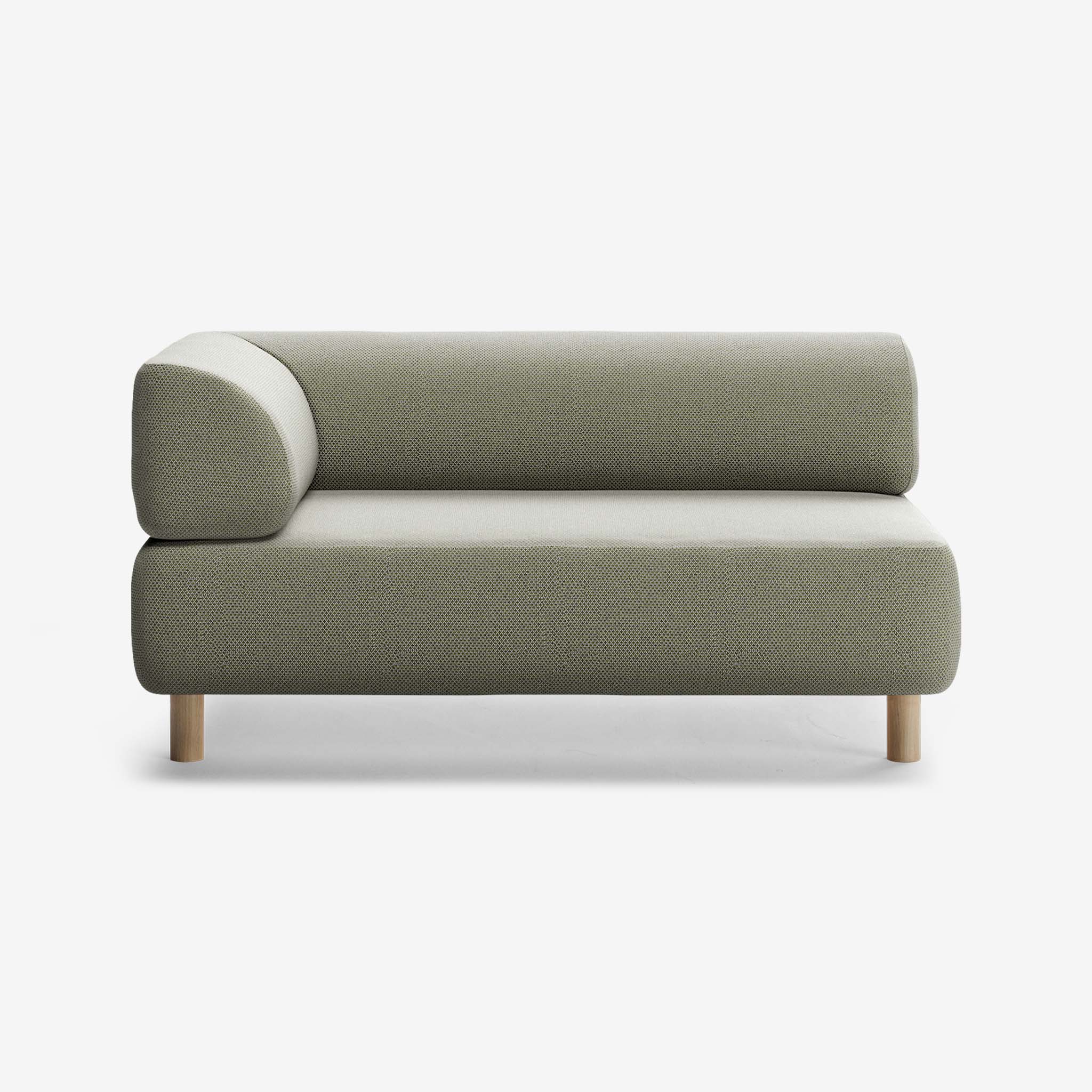 Bolder Sofa 2 Sitzer Links Arc Oxide Eiche