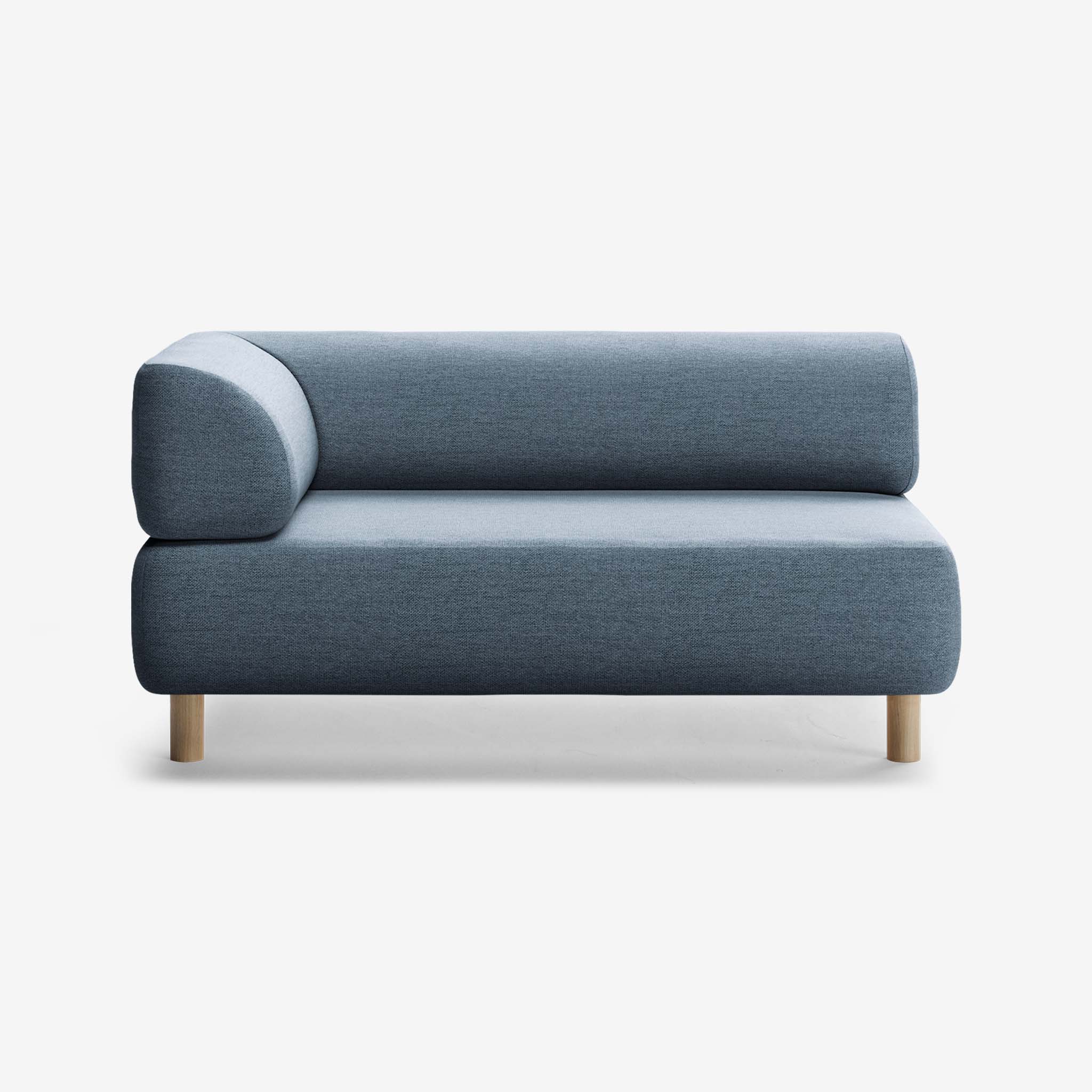 Bolder Sofa 2 Sitzer Links Nantes Sky Eichenbeine