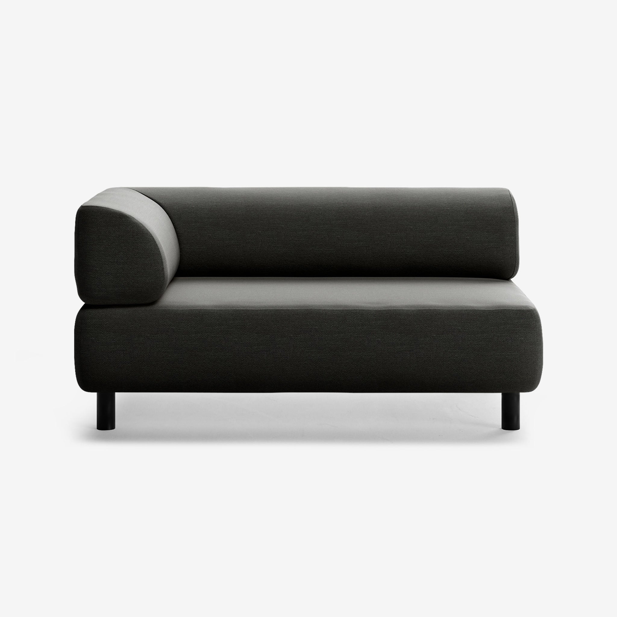 Bolder Sofa 2 Sitzer Links Nantes Sooty