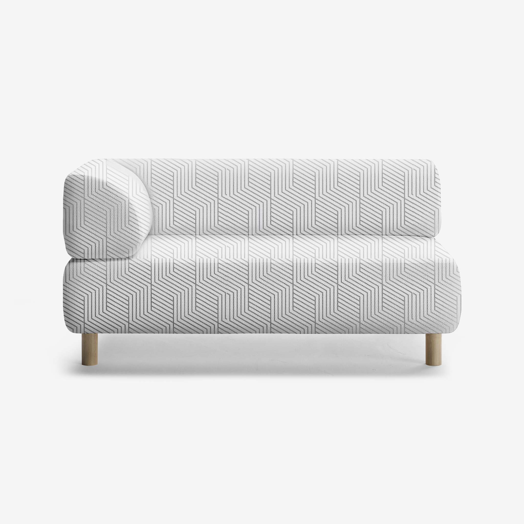 Bolder Sofa 2 Sitzer Mit Armlehne Links Eiche COF