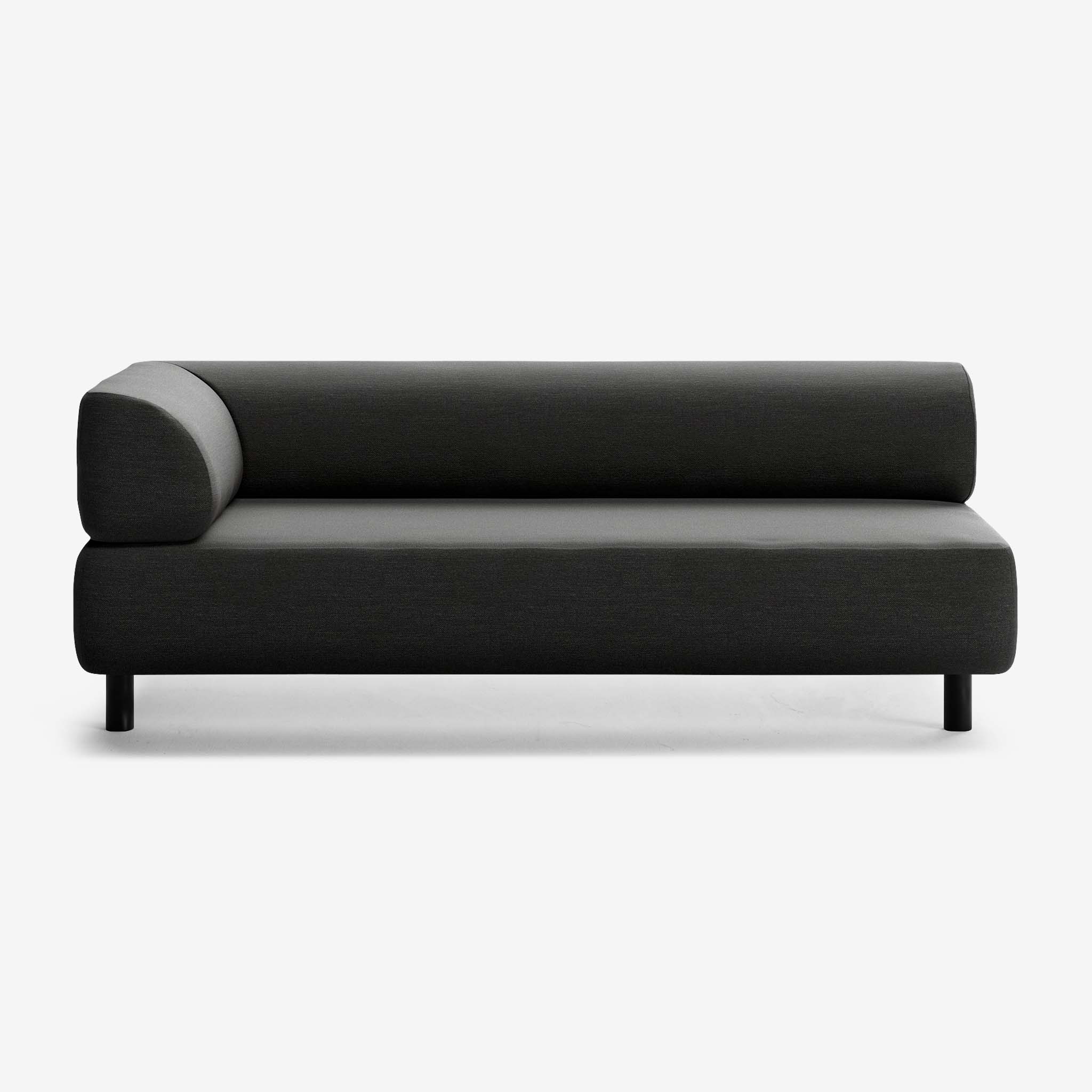 Bolder Sofa 3 Sitzer Links Nantes Sooty