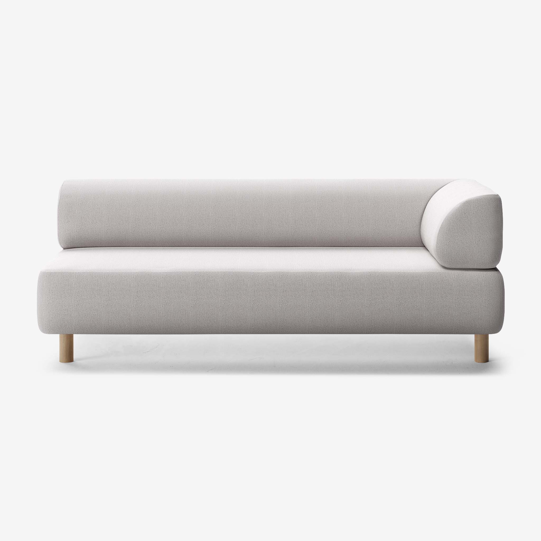 Bolder Sofa 3 Sitzer Rechts Arc Concrete Eiche