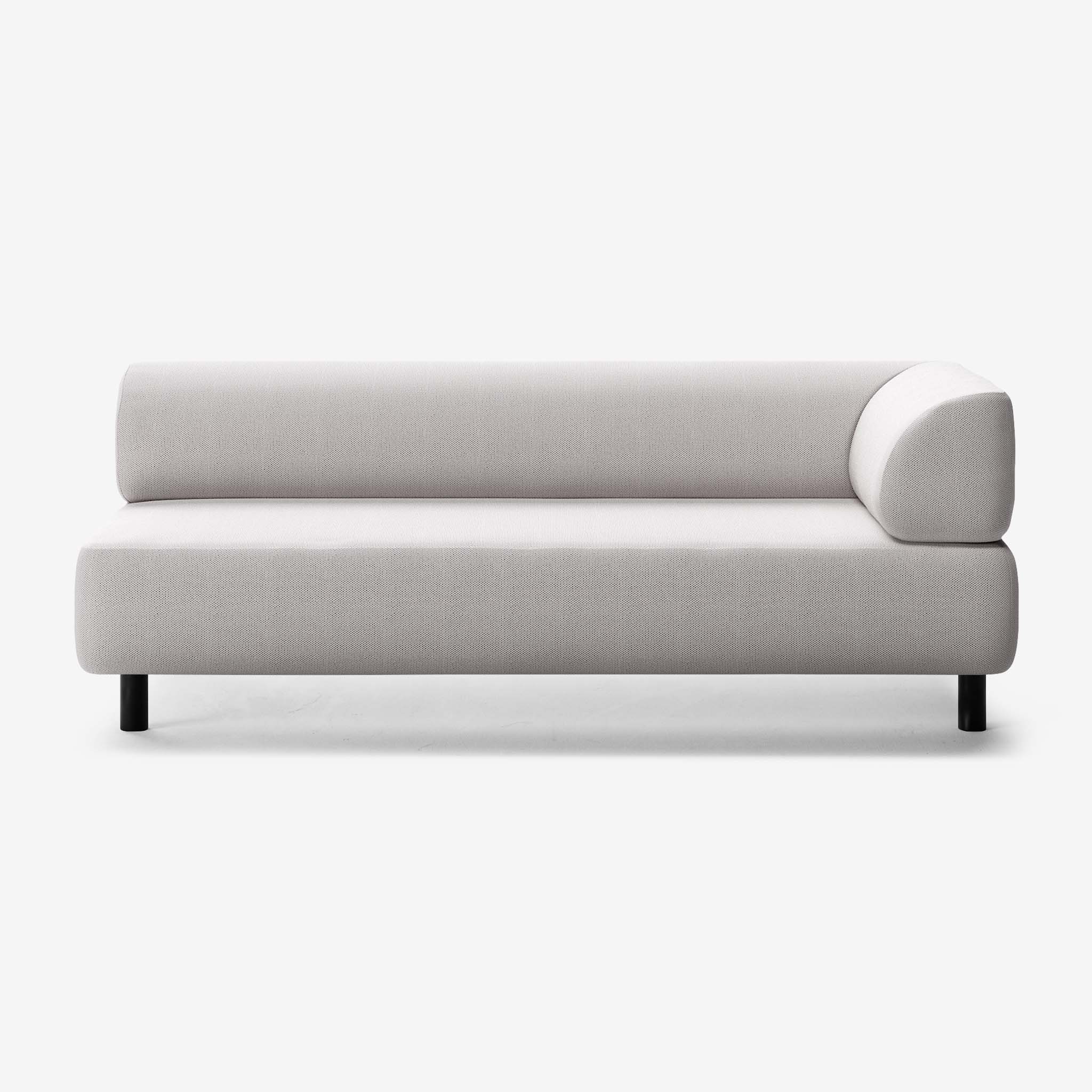 Bolder Sofa 3 Sitzer Rechts Arc Concrete Schwarz