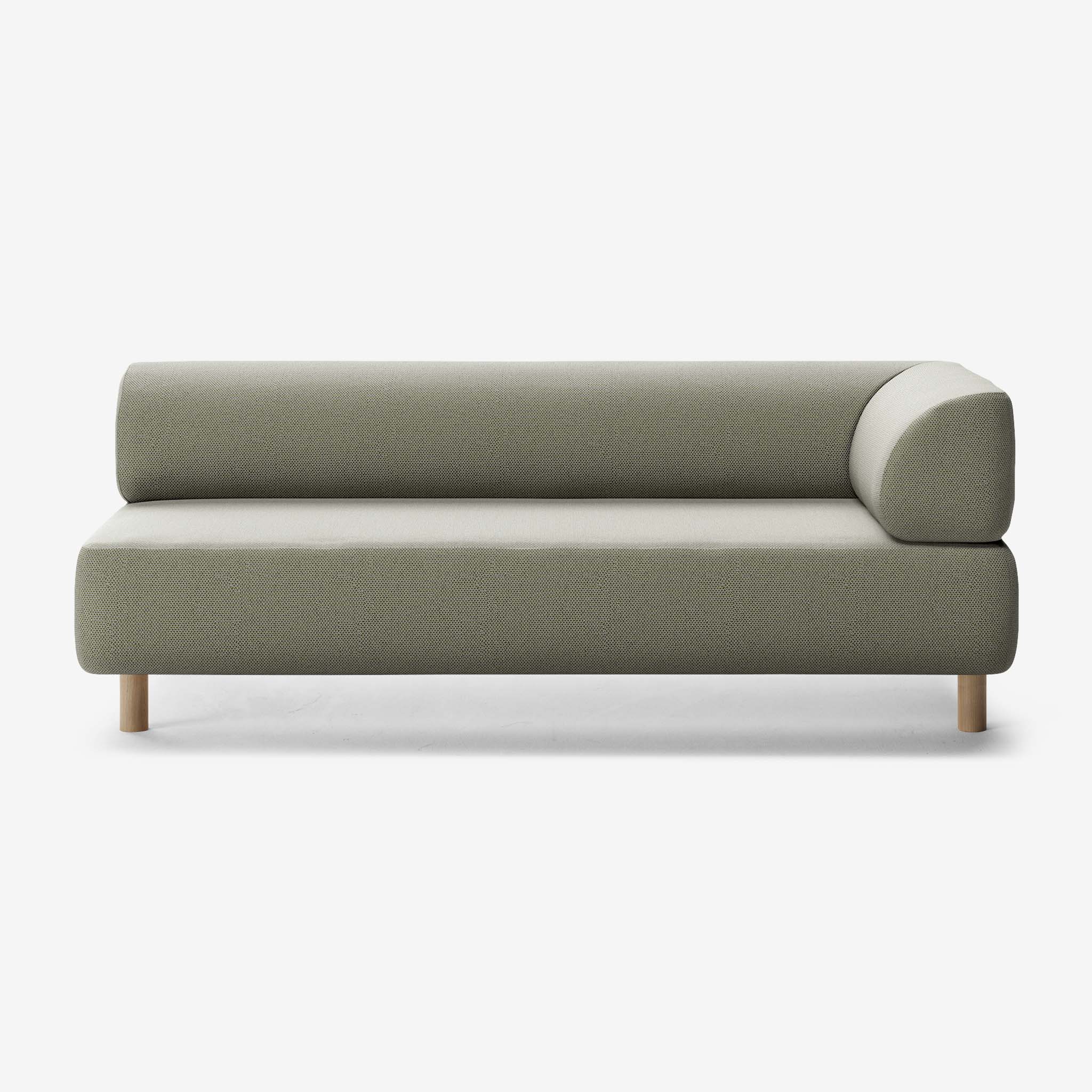 Bolder Sofa 3 Sitzer Rechts Arc Oxide Eiche