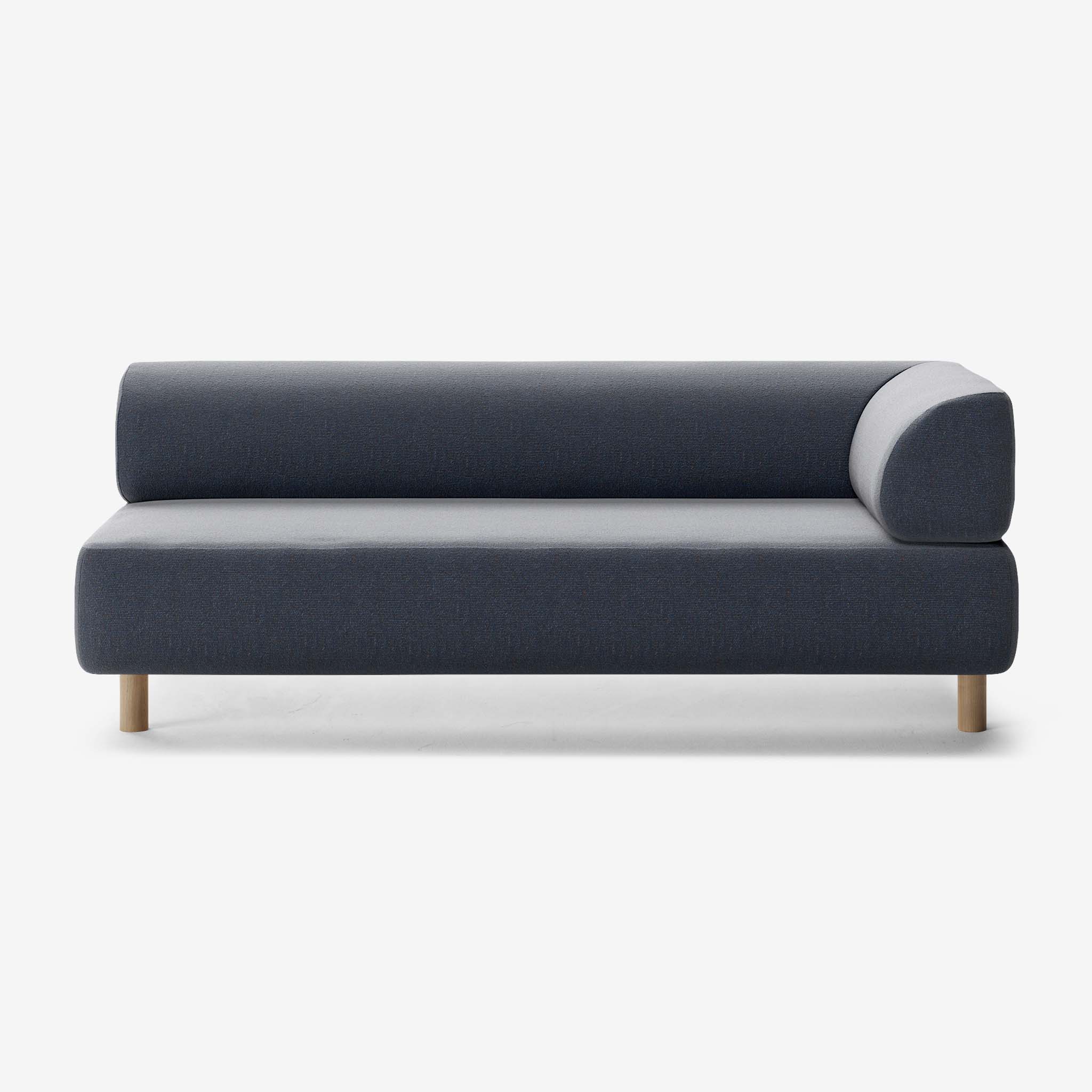 Bolder Sofa 3 Sitzer Rechts Heritage Indigo Eiche