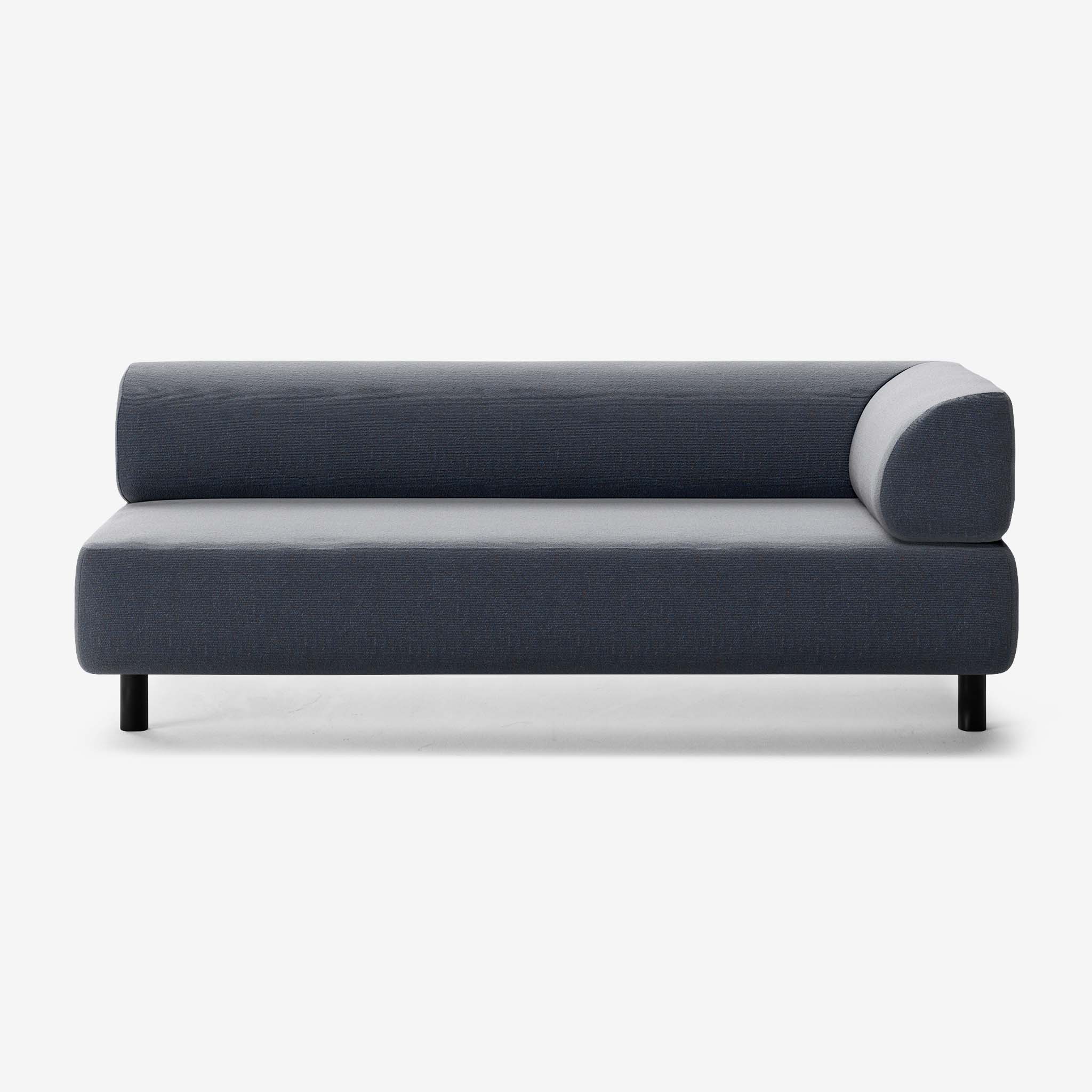 Bolder Sofa 3 Sitzer Rechts Heritage Indigo Schwarz