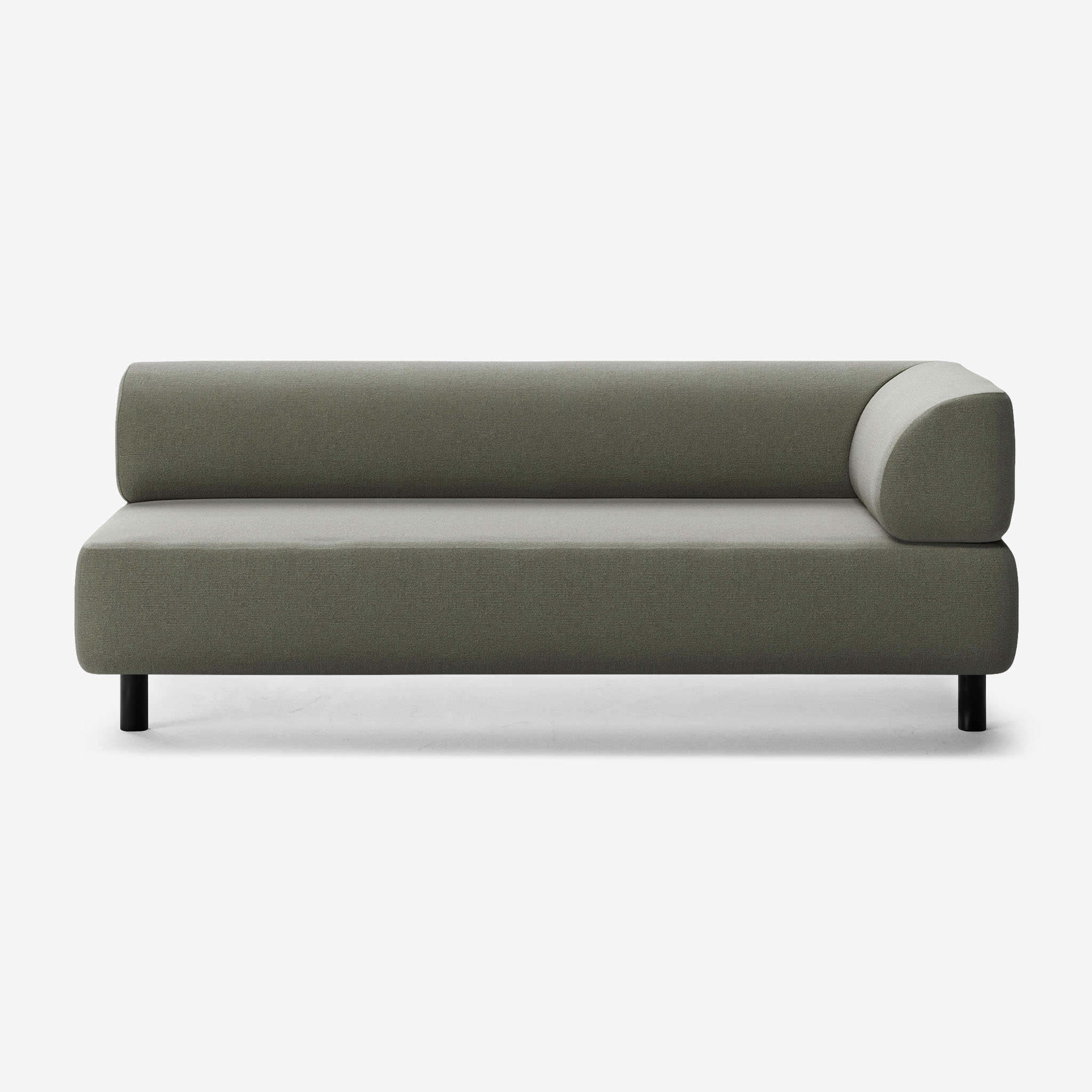Bolder Sofa 3 Sitzer Rechts Heritage Leaf Schwarz