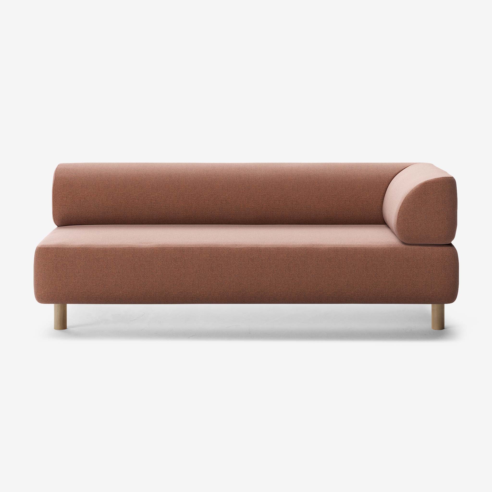 Bolder Sofa 3 Sitzer Rechts Heritage Rust Eiche