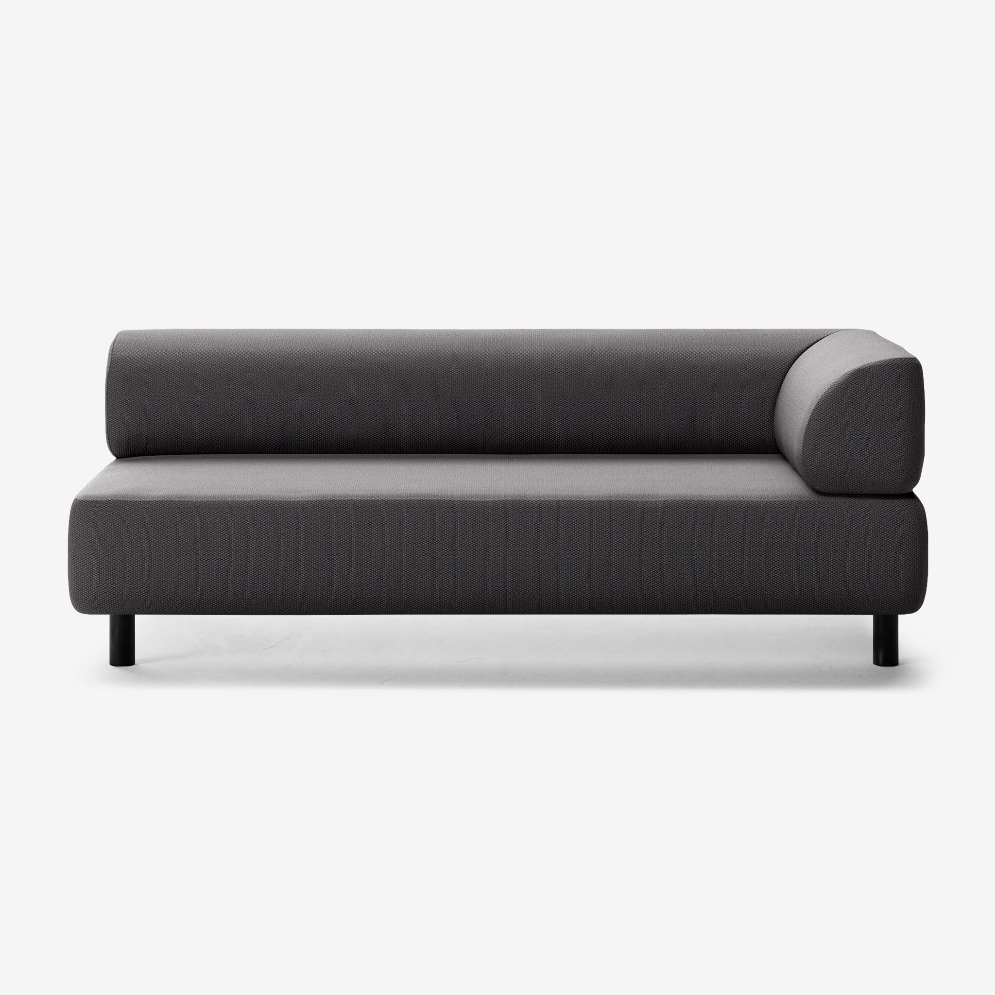 Bolder Sofa 3 Sitzer Rechts Loop Shadow Schwarz