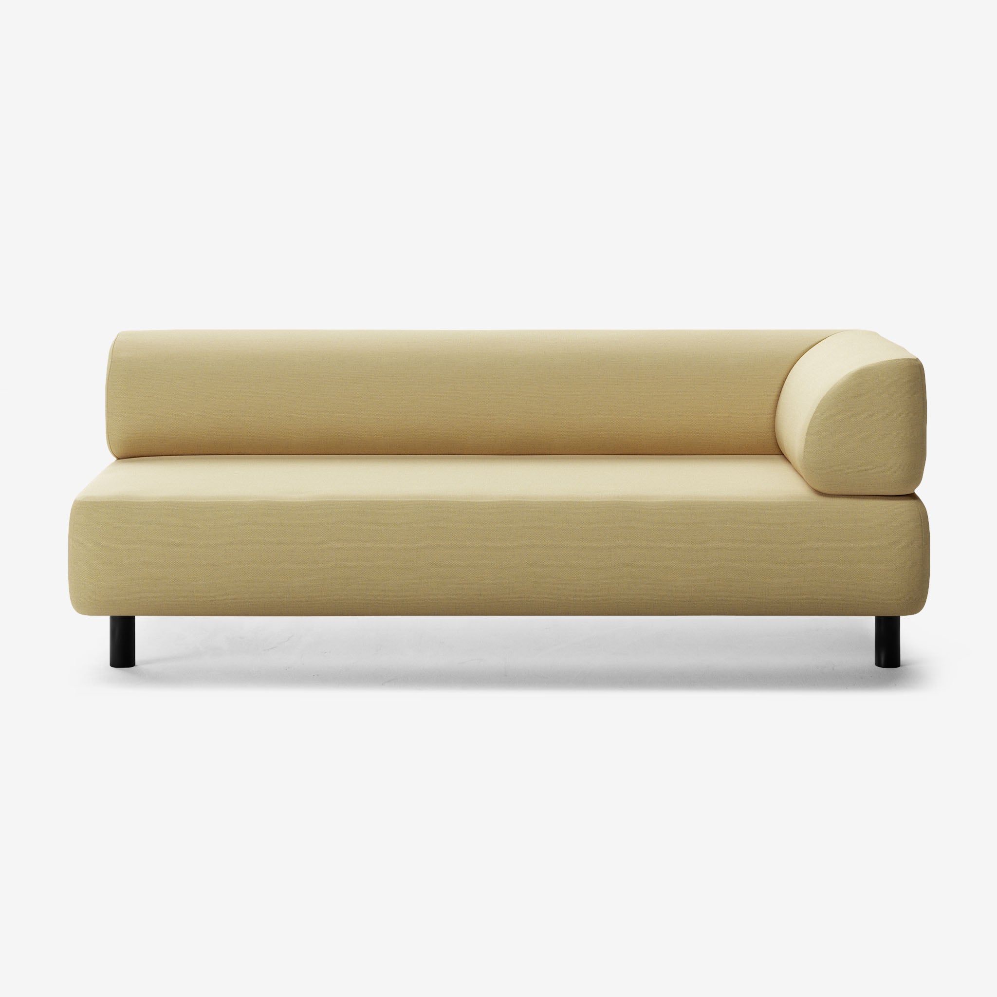 Bolder Sofa 3 Sitzer Rechts Nantes Amber Schwarz