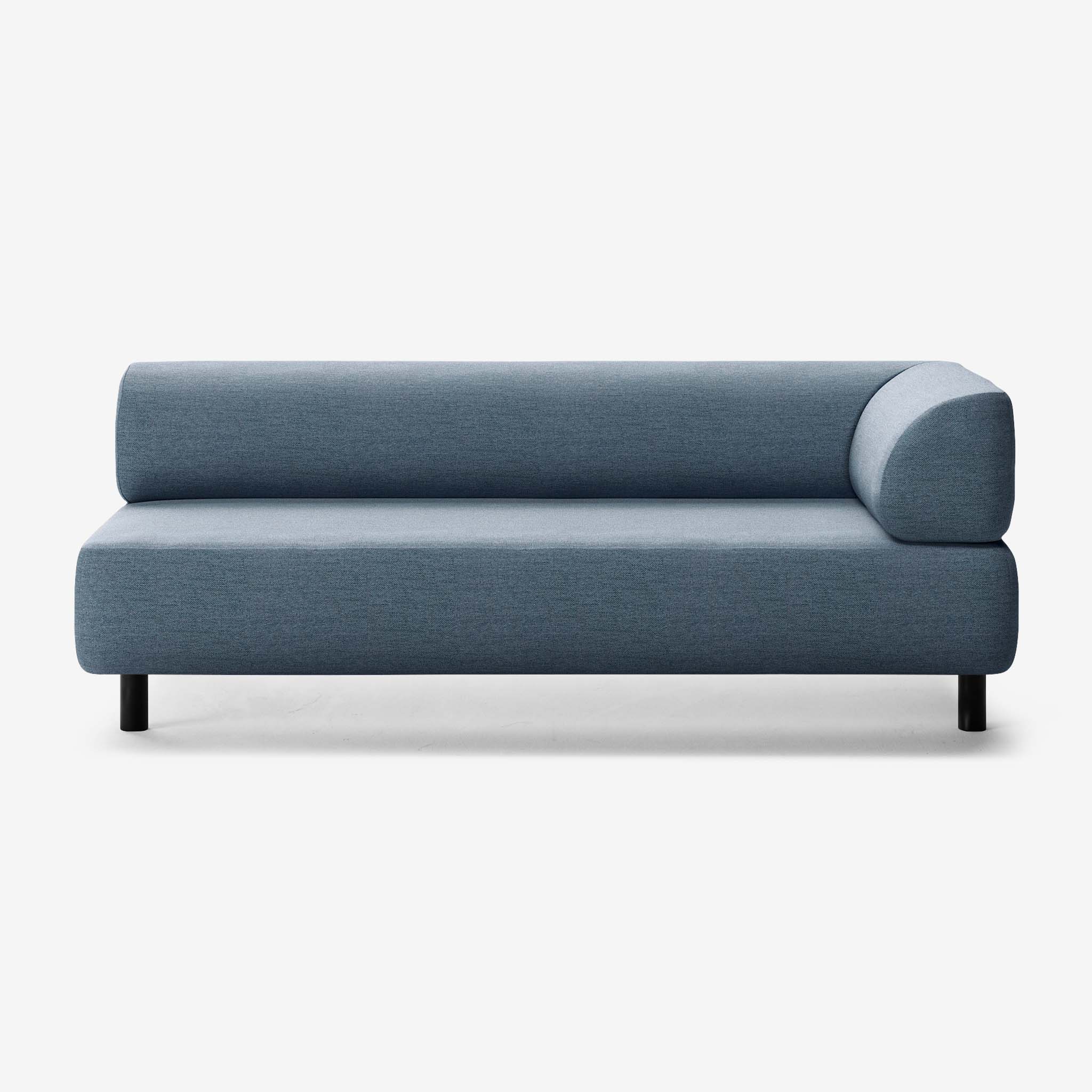 Bolder Sofa 3 Sitzer Rechts Nantes Carbon Sky Schwarz