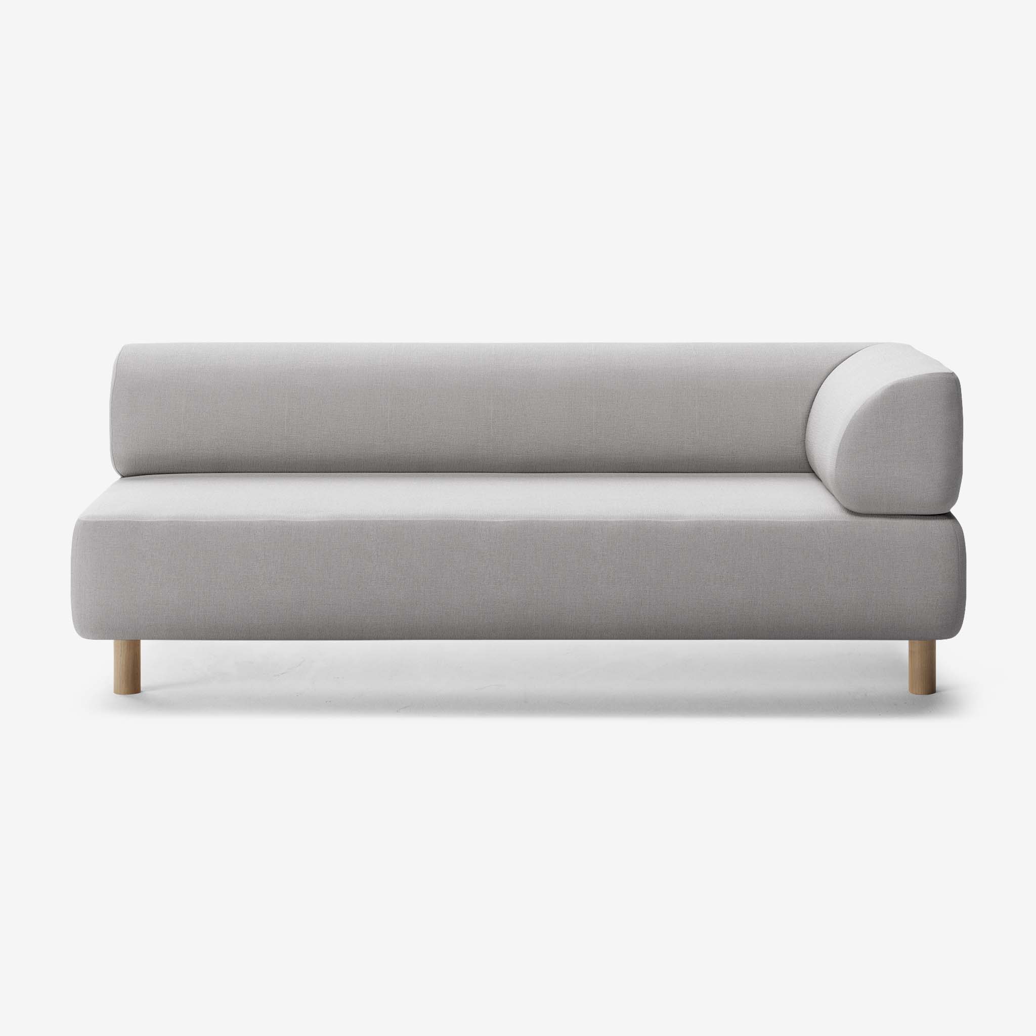 Bolder Sofa 3 Sitzer Rechts Nantes Grey Chine Eiche