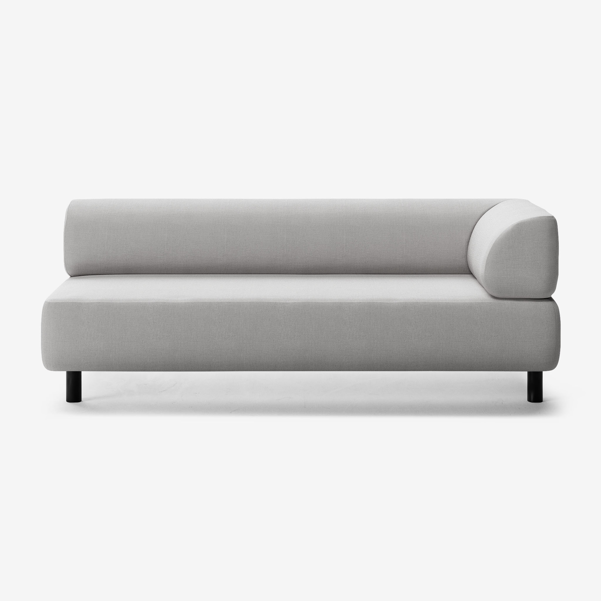Bolder Sofa 3 Sitzer Rechts Nantes Grey Chine Schwarz