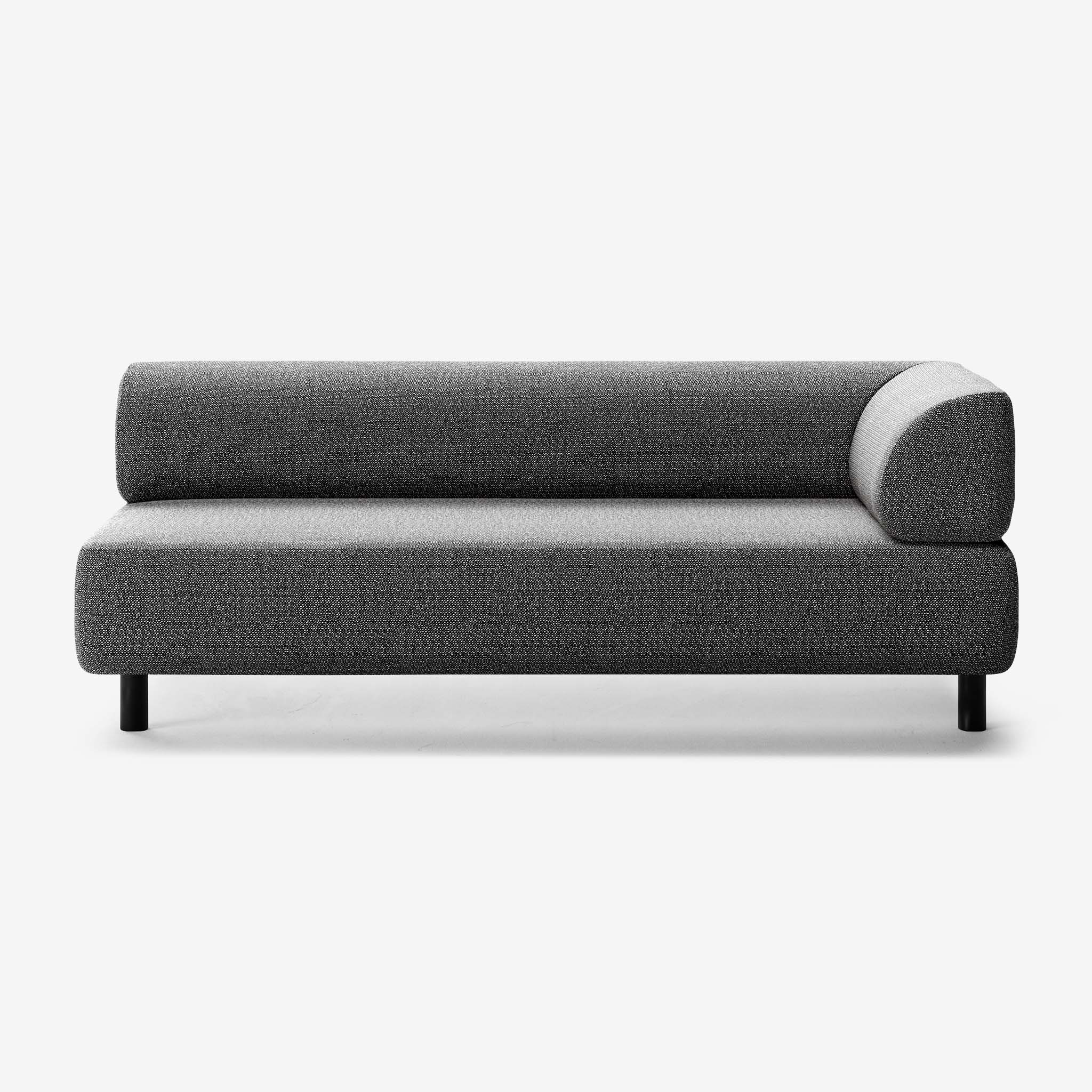 Bolder Sofa 3 Sitzer Rechts Savant Tornado Schwarz