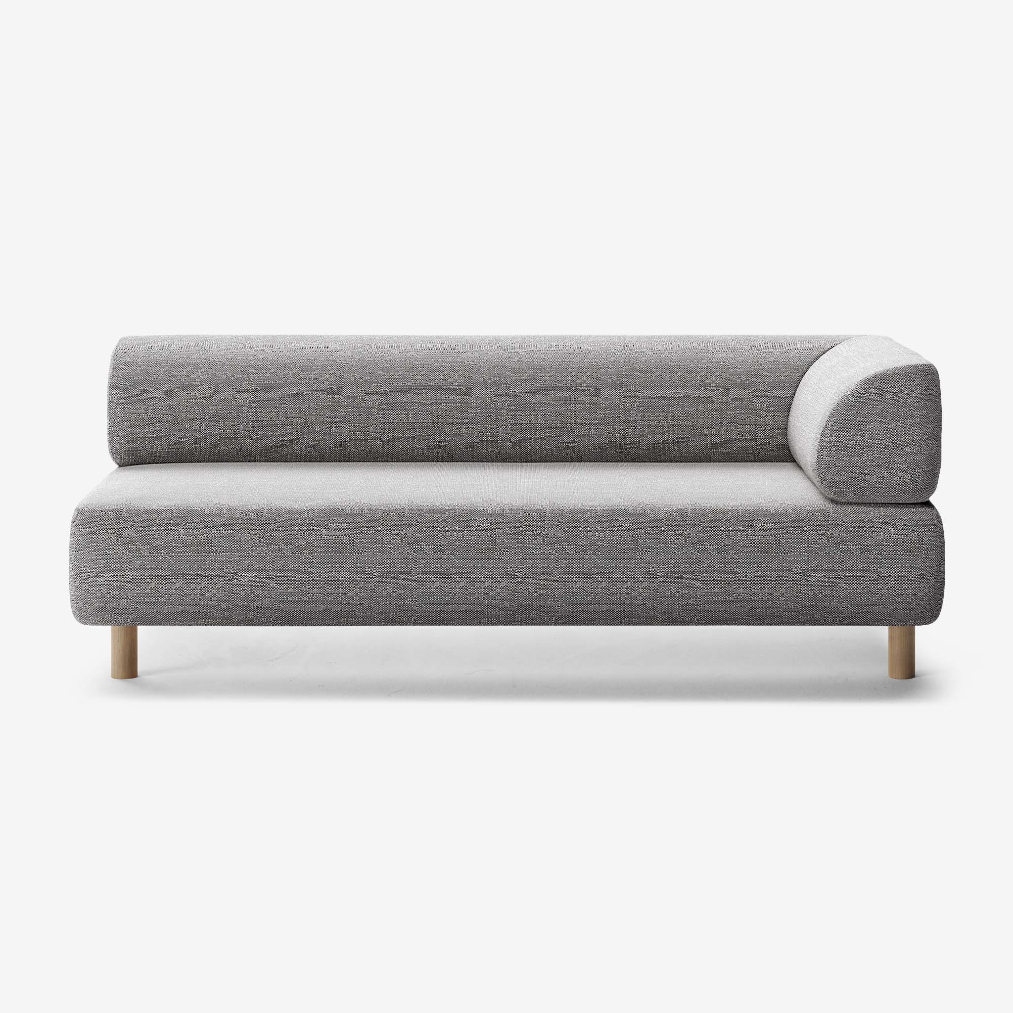 Bolder Sofa 3 Sitzer Rechts Savant Zinc Eiche