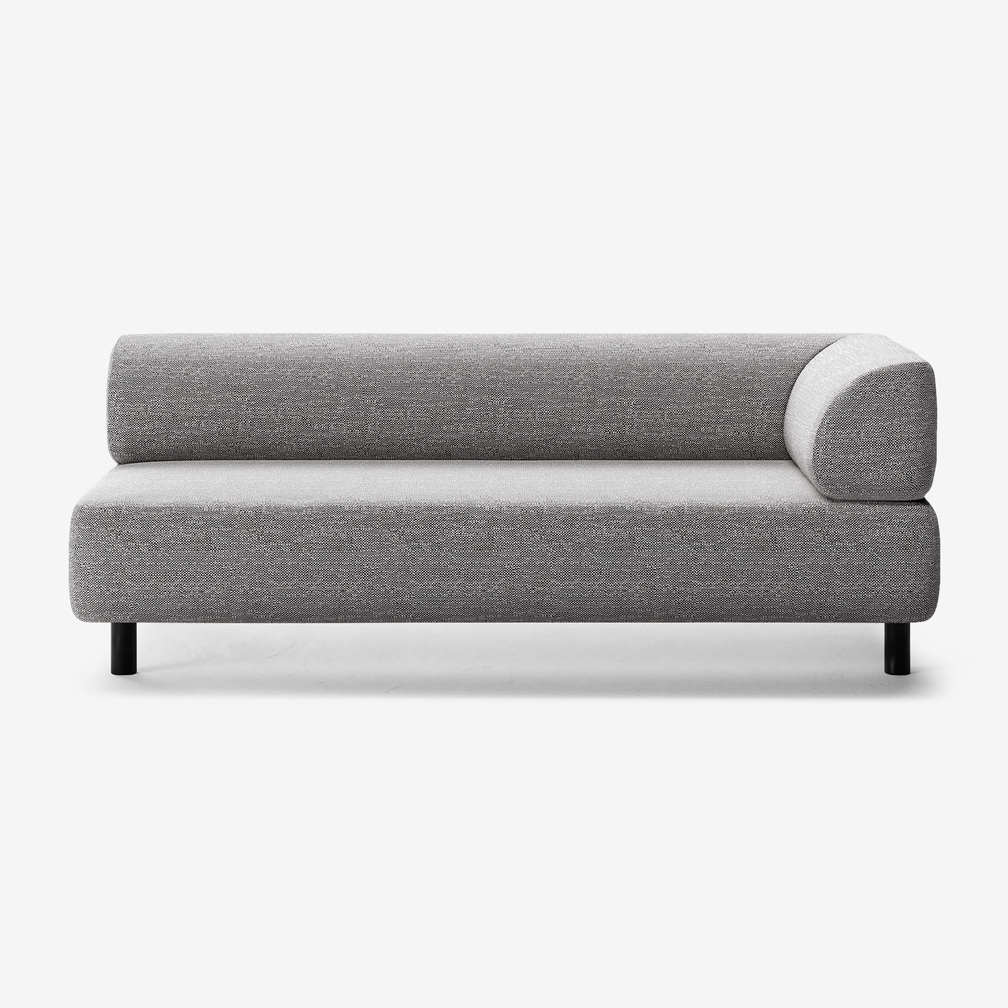 Bolder Sofa 3 Sitzer Rechts Savant Zinc Schwarz