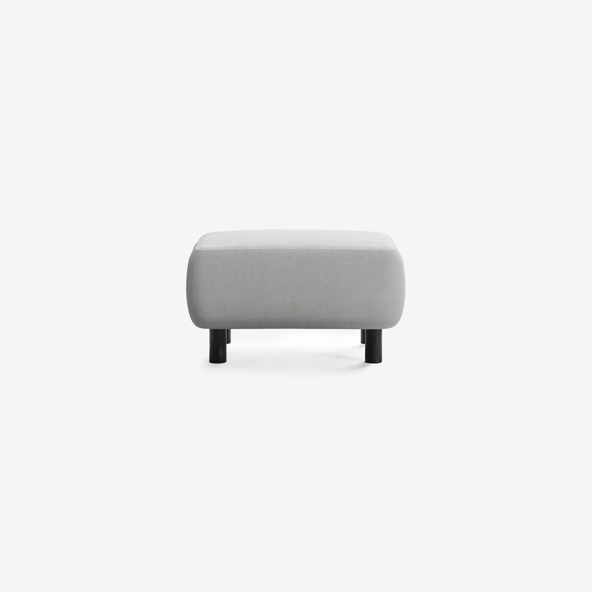 Bolder Sofa Hocker Nantes Grey Chine Schwarze Beine