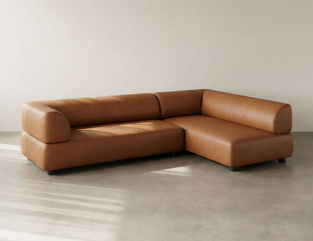 Bolder Sofa Leder Walnut