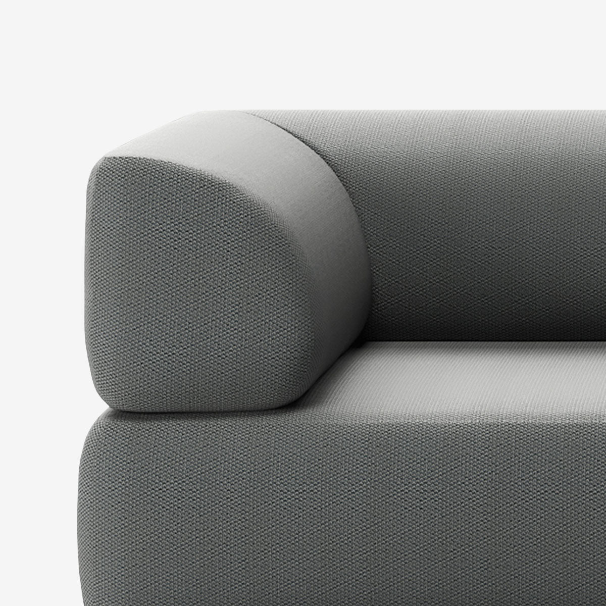 Bolder Sofa Mit Armlehne Loop Charcoal Detail Links