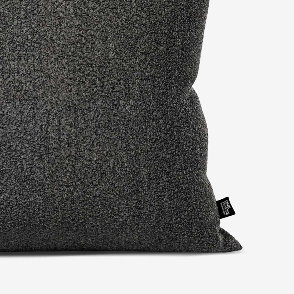 Decorative Cushion Details Teddy Grey