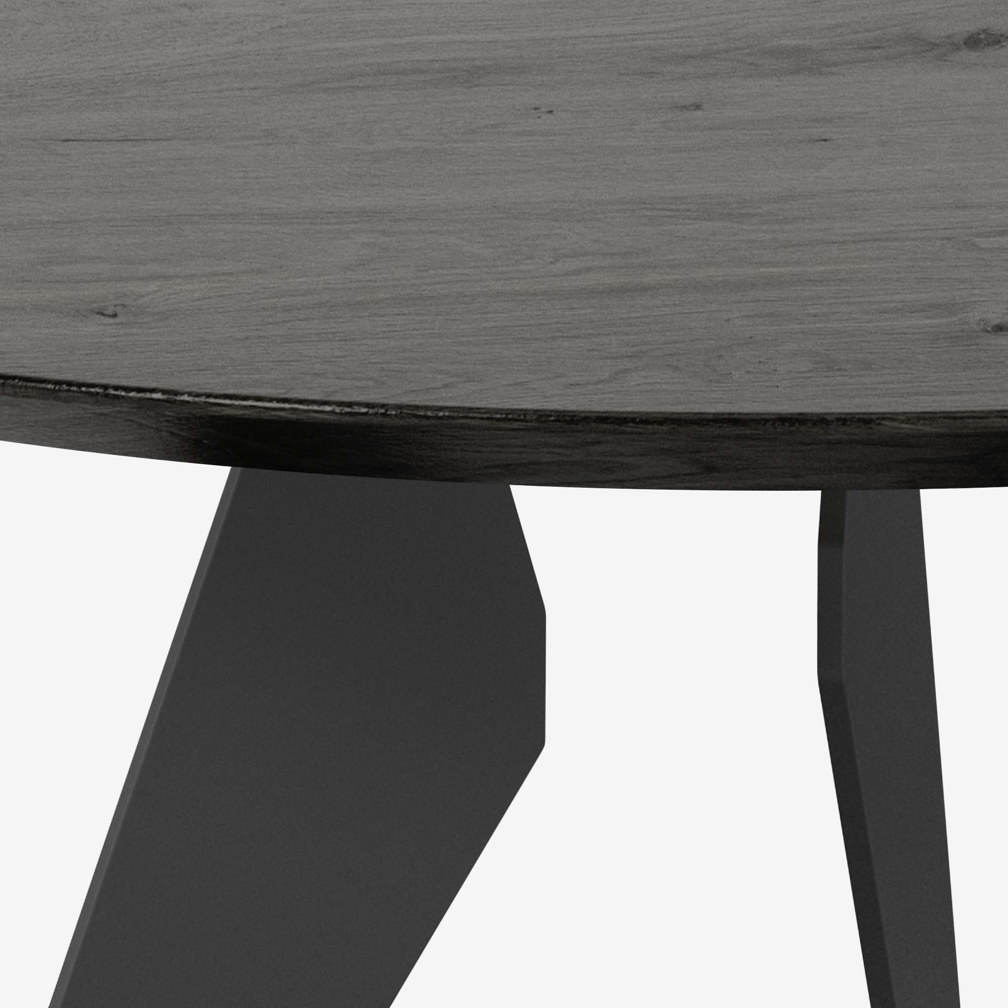 Hoogland Beistelltisch Espresso Schwarz Detail