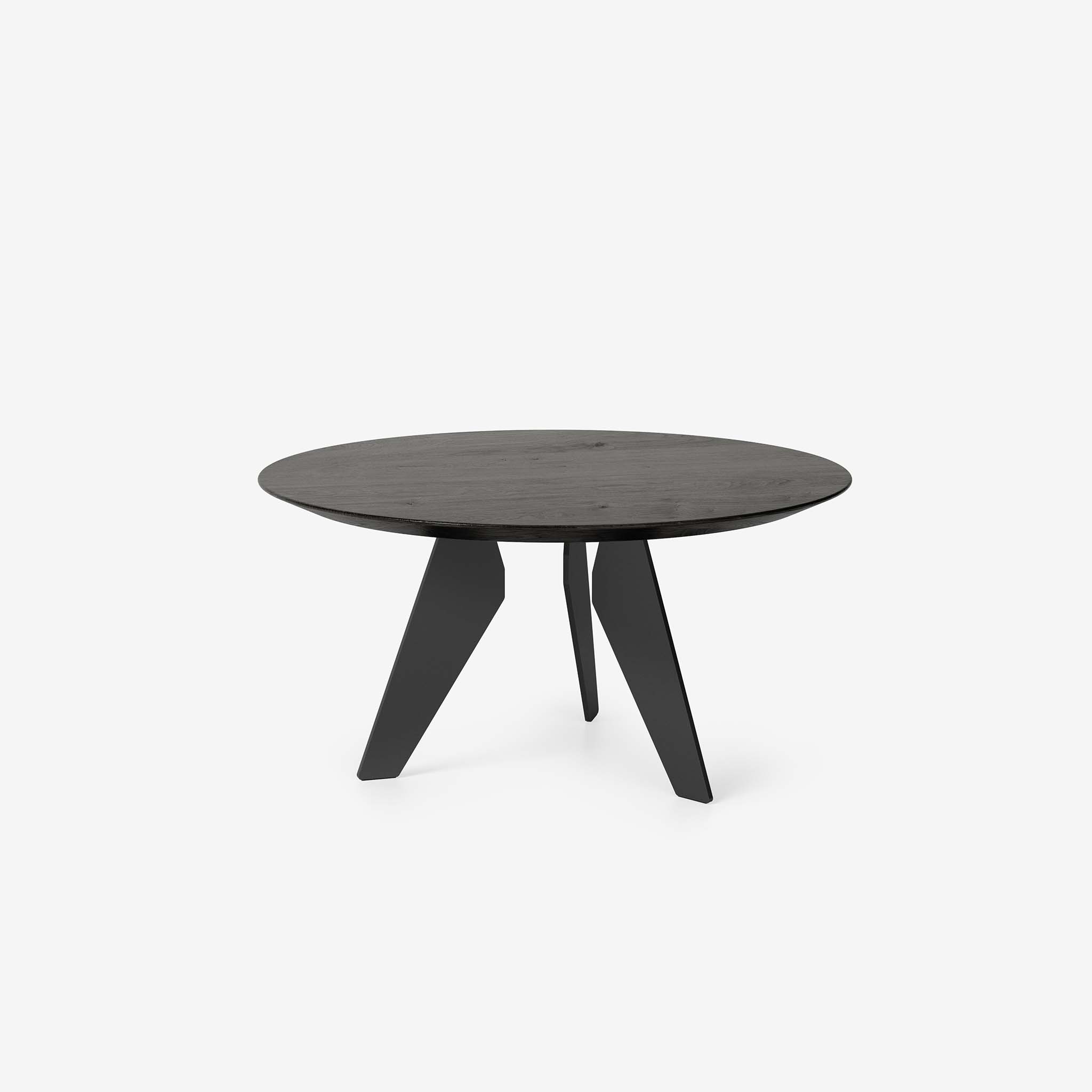 Hoogland Beistelltisch Groß, Farbe Espresso, Metall, Schwarz