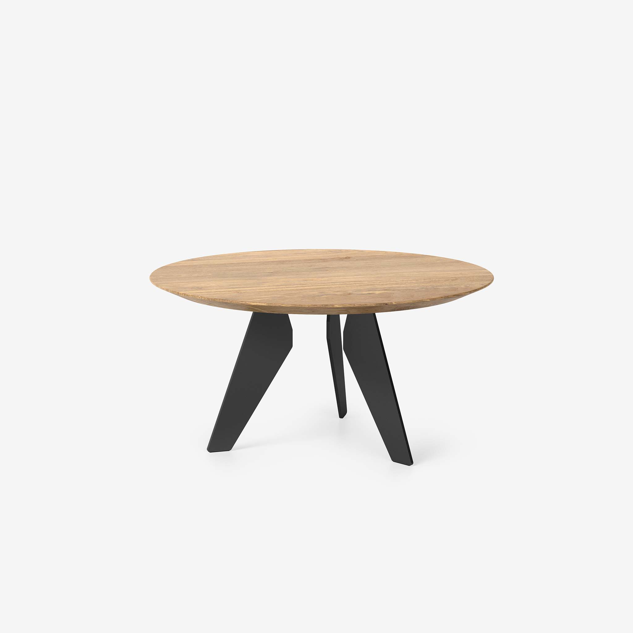 Hoogland Beistelltisch Gross Farbe Natur Metall Schwarz