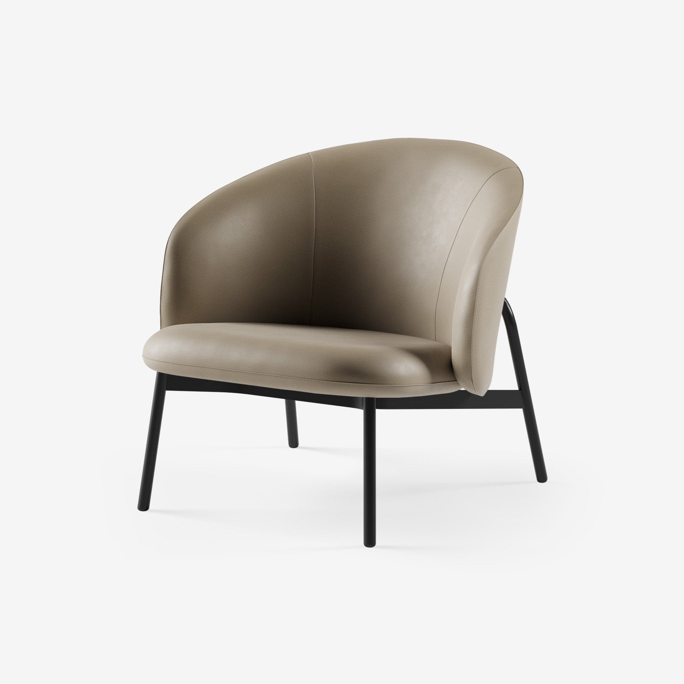 Maatje Loungesessel Leder Truffle