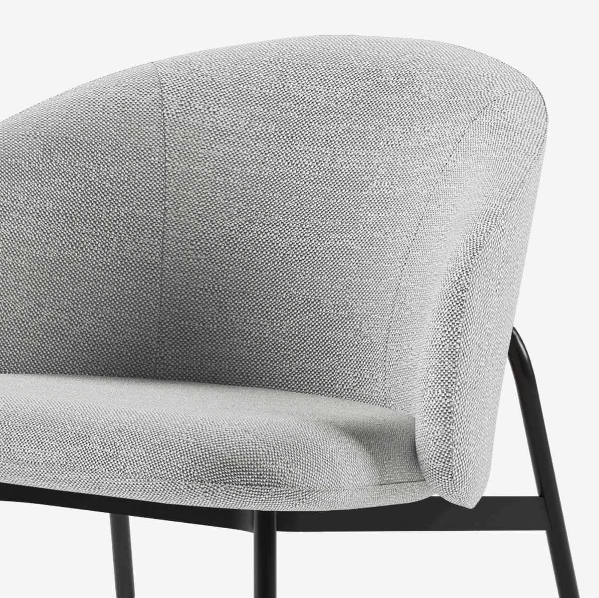 Maatje Loungesessel Schwarz Savant Nimbus Detail