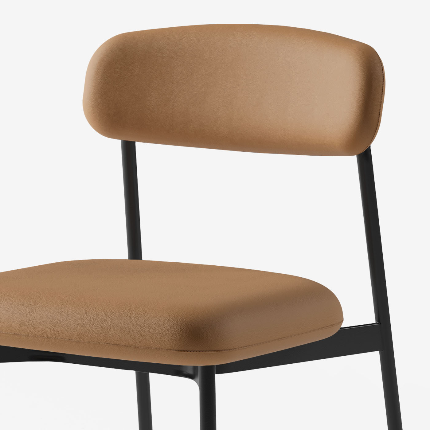 Maatje Stuhl Leder Walnut Detail