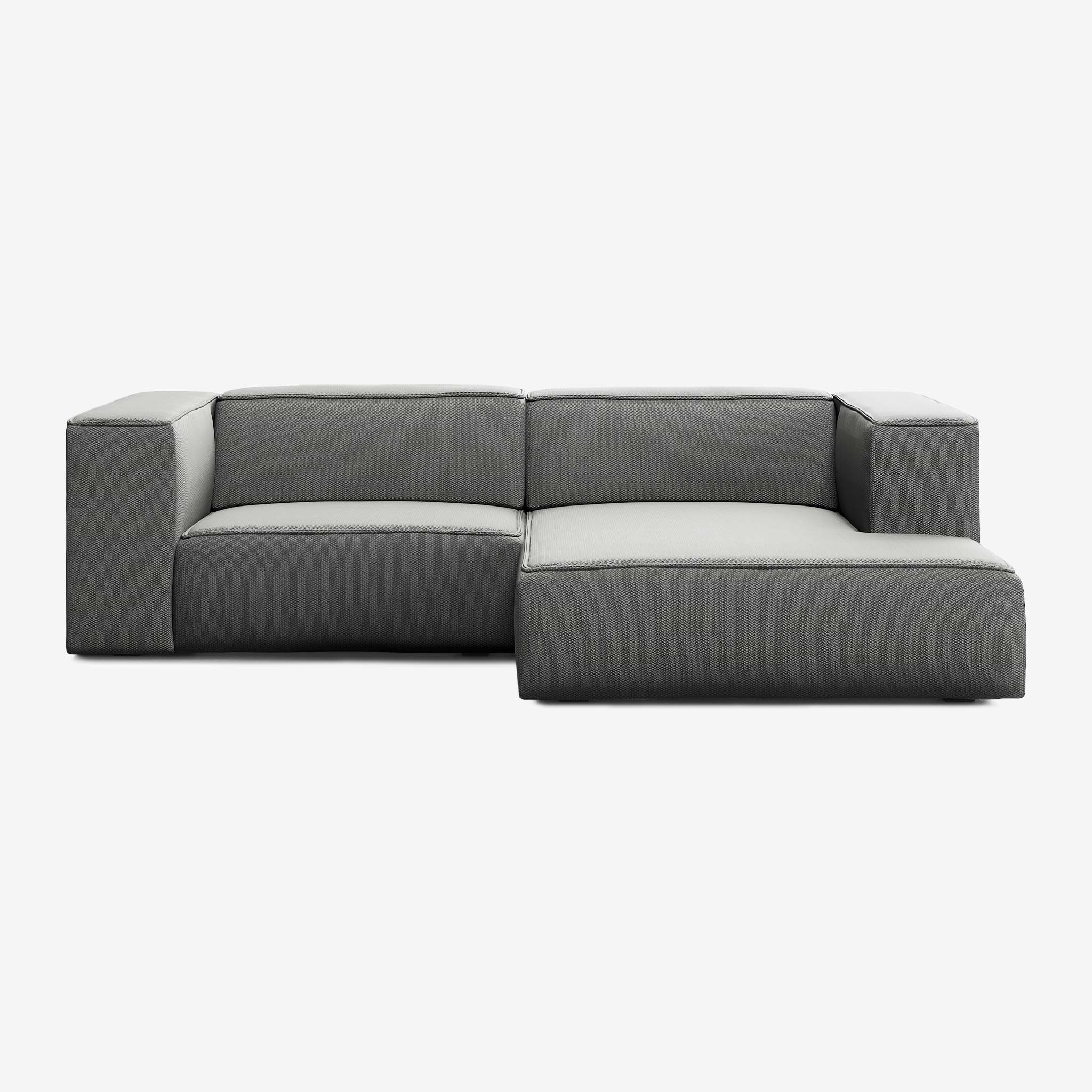 Meester Sofa 254x165 Loop Charcoal Rechts