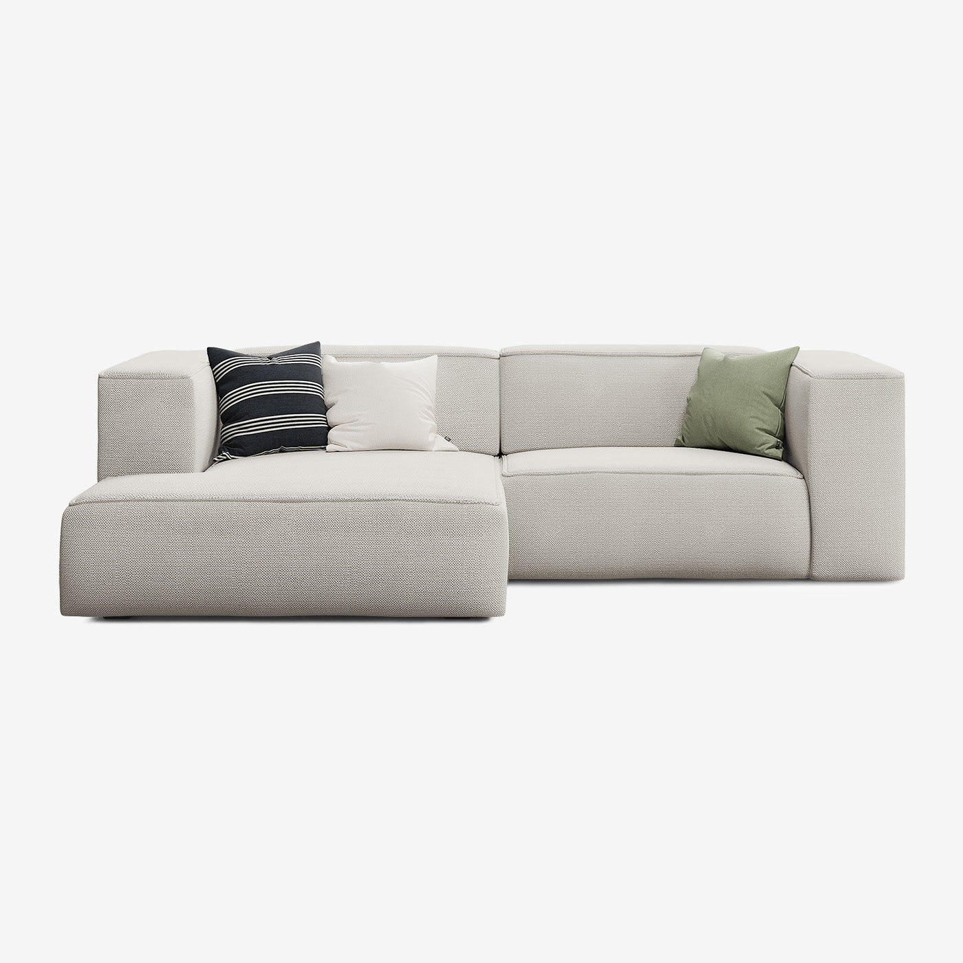Meester Sofa 254x165 cm 3-Sitzer Links Savant Grey