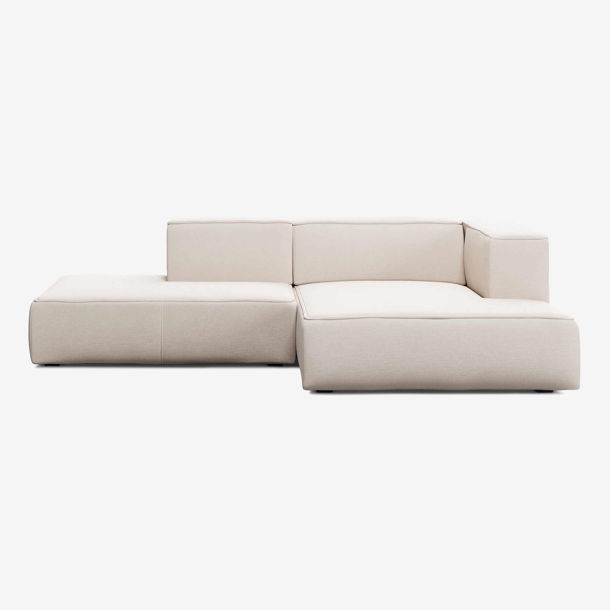 Meester Sofa 263x165 Nantes Linen Chalk Rechts