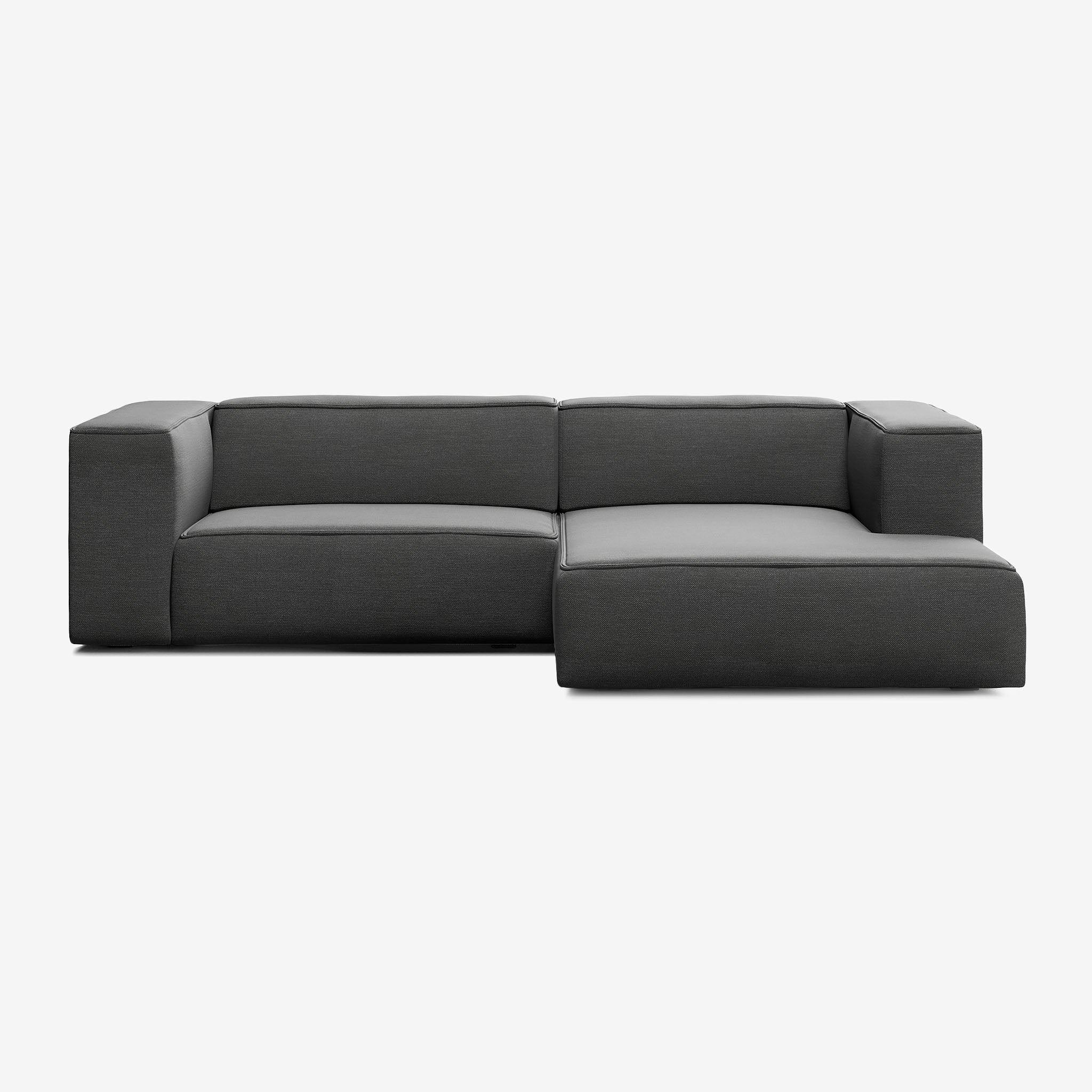 Meester Sofa 274x165 Nantes Sooty Rechts