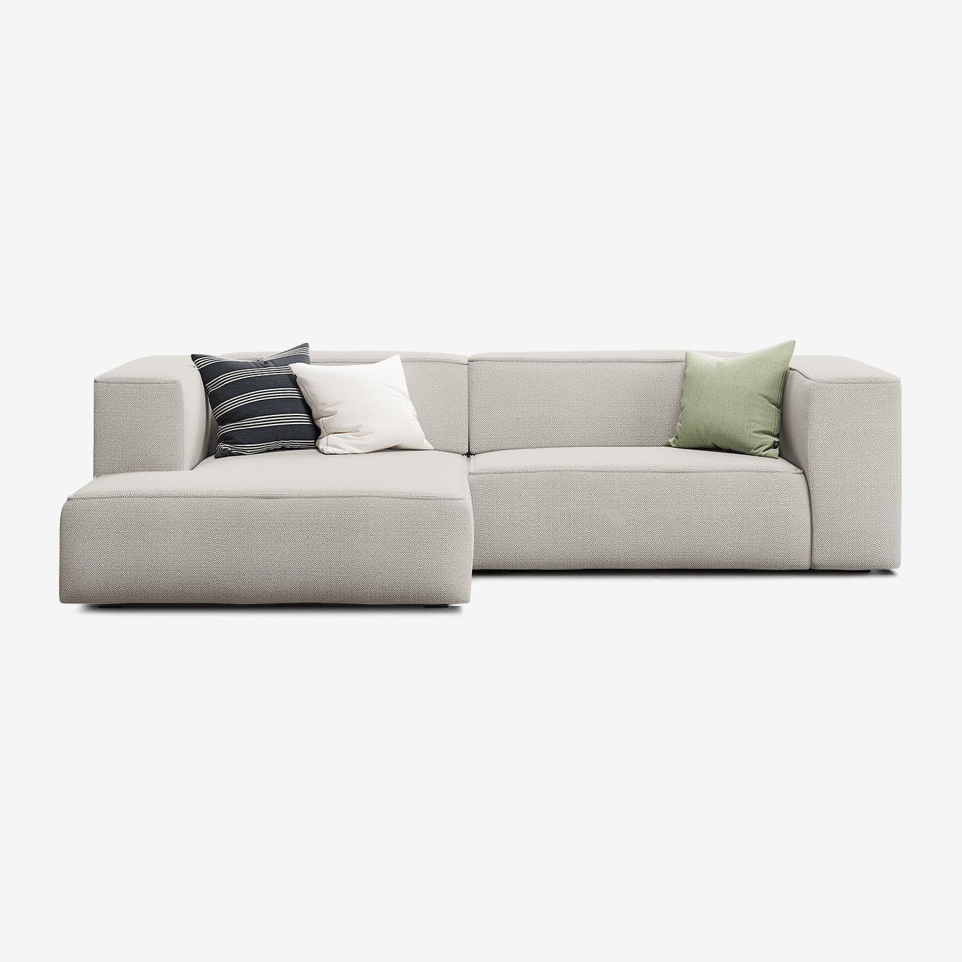 Meester Sofa 274x165 cm 4-Sitzer Links Savant Grey