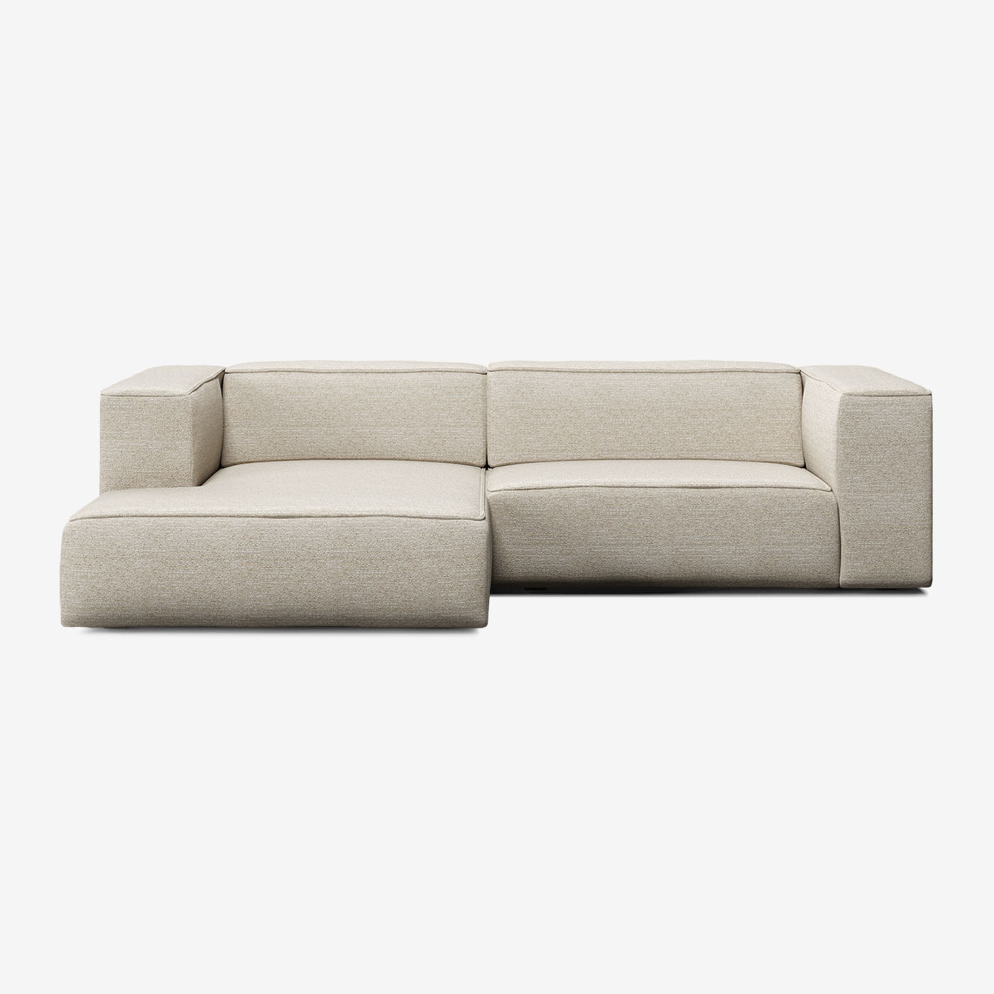 Meester Sofa 274x165 cm 4-Sitzer Links Tundra Gypsum