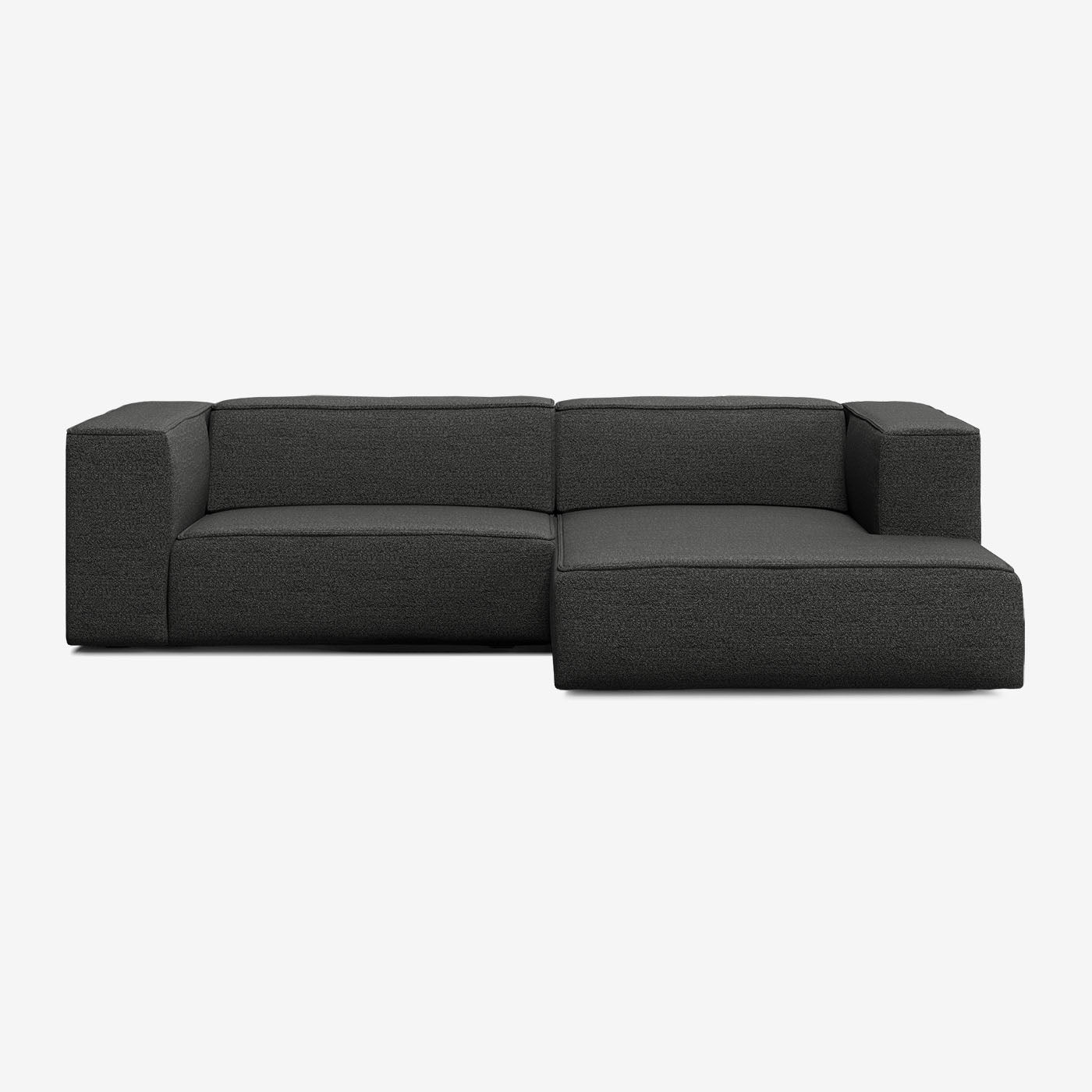 Meester Sofa 274x165 cm 4-Sitzer Rechts Tundra Gorilla