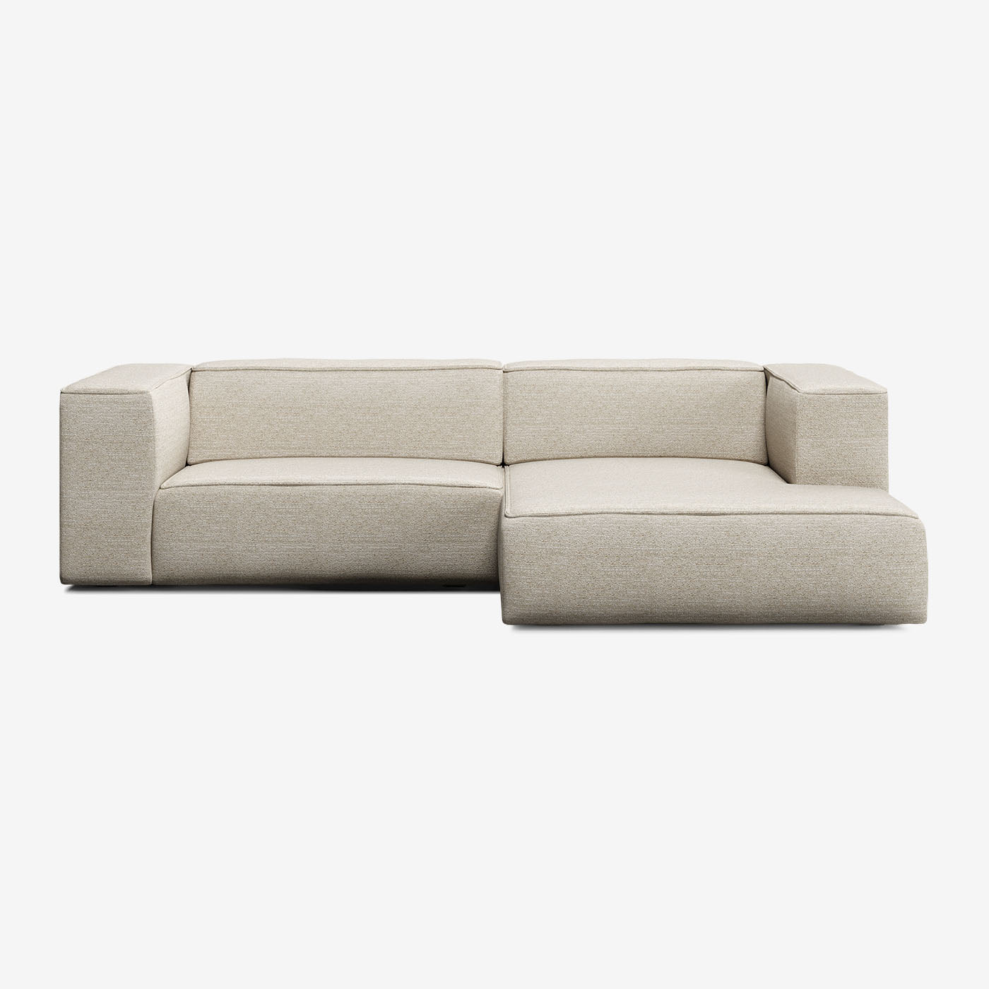 Meester Sofa 274x165 cm 4-Sitzer Rechts Tundra Gypsum
