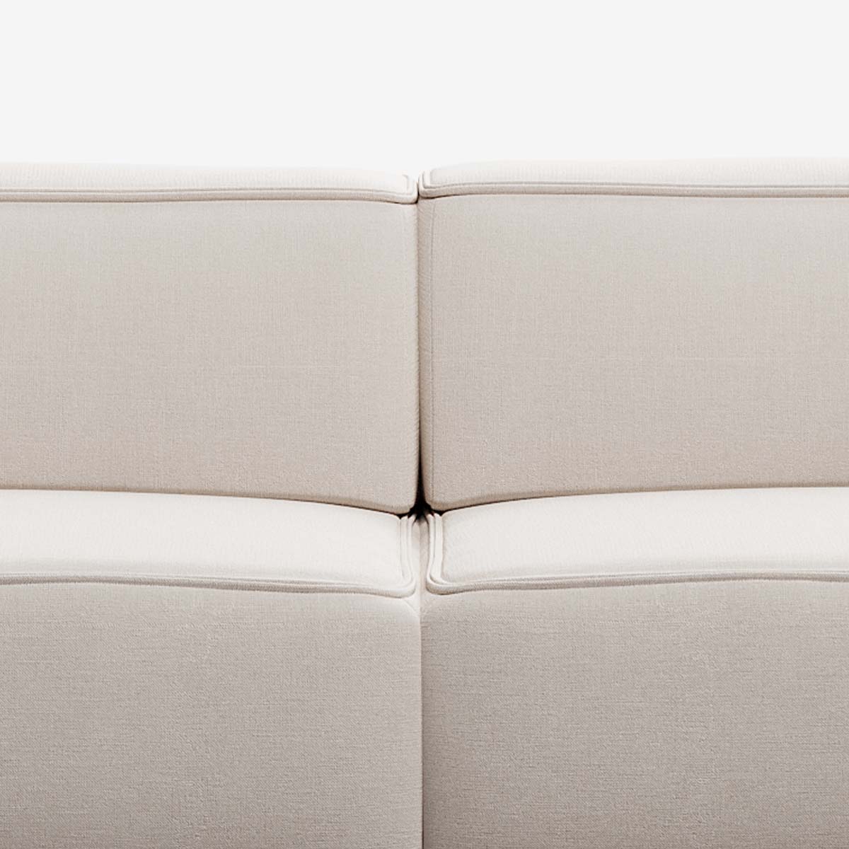 Meester Sofa 2 Module Nantes Linen Chalk Detail
