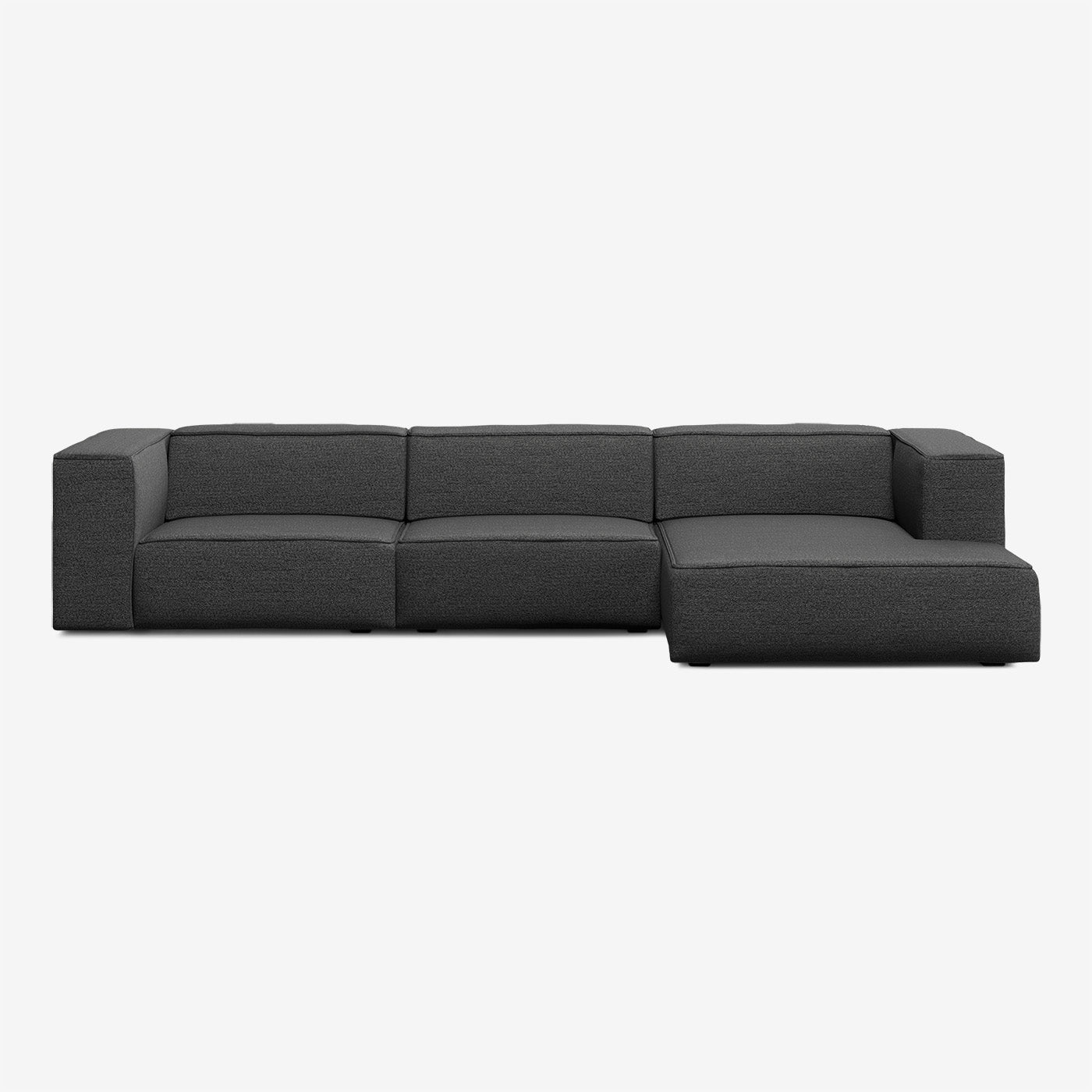 Meester Sofa 354x165 cm 5-Sitzer Rechts Tundra Gorilla