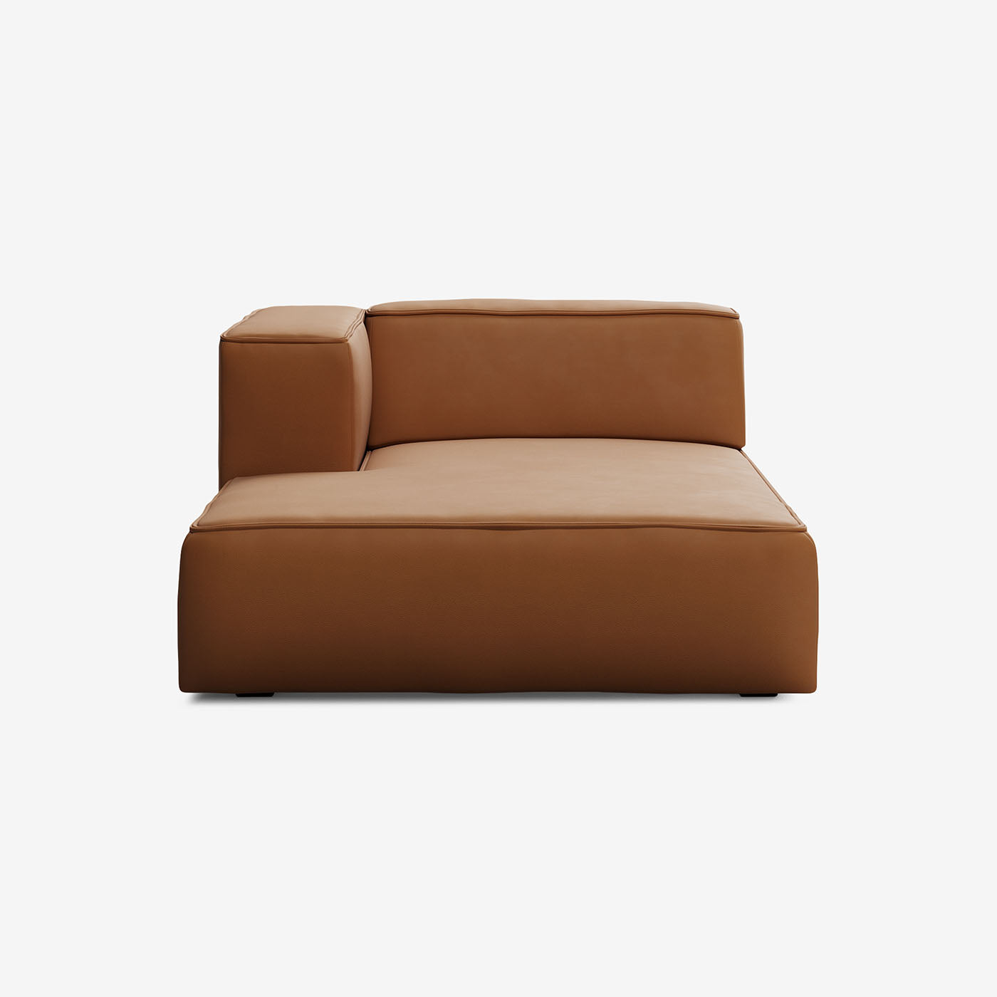 Meester Sofa Divan Groß Links Leder Cognac