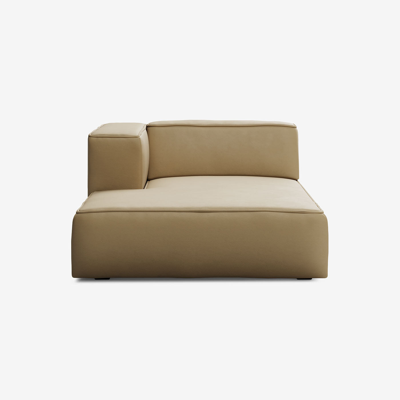 Meester Sofa Divan Groß Links Leder Sand