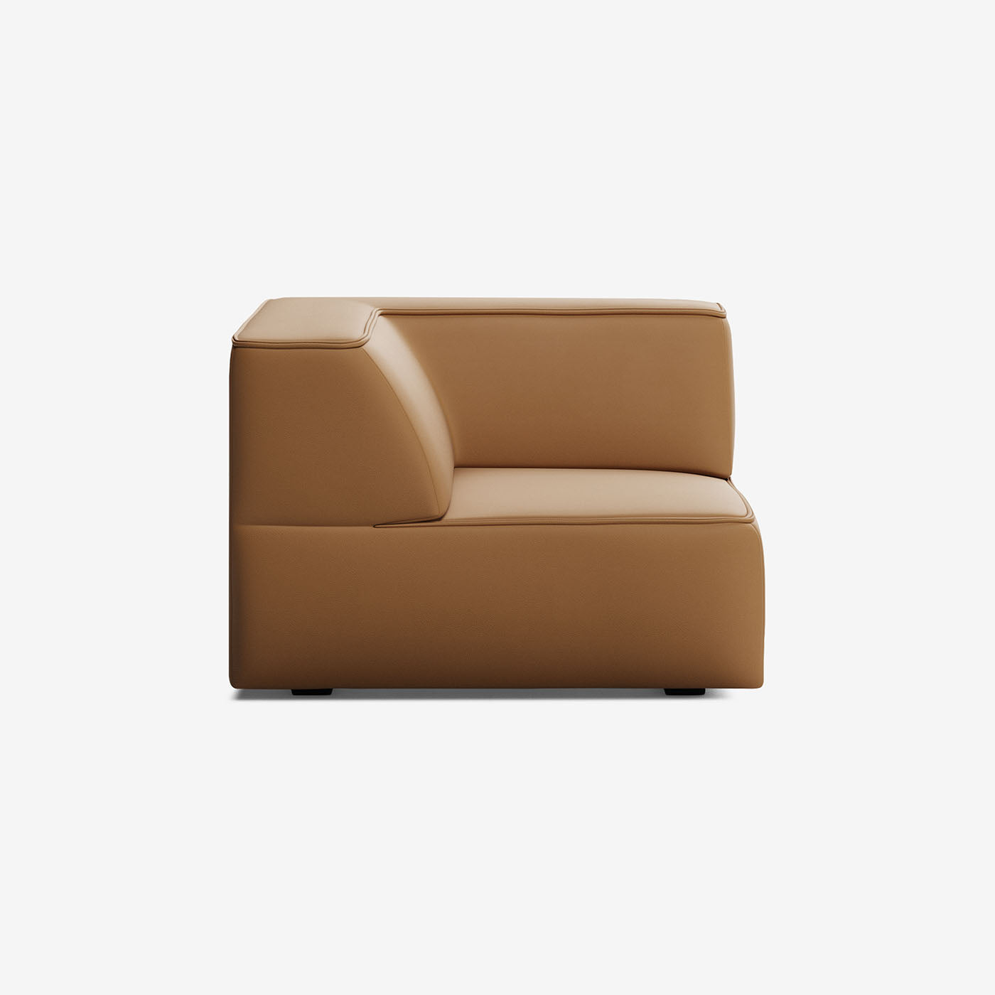 Meester Sofa Ecke Leder Walnut