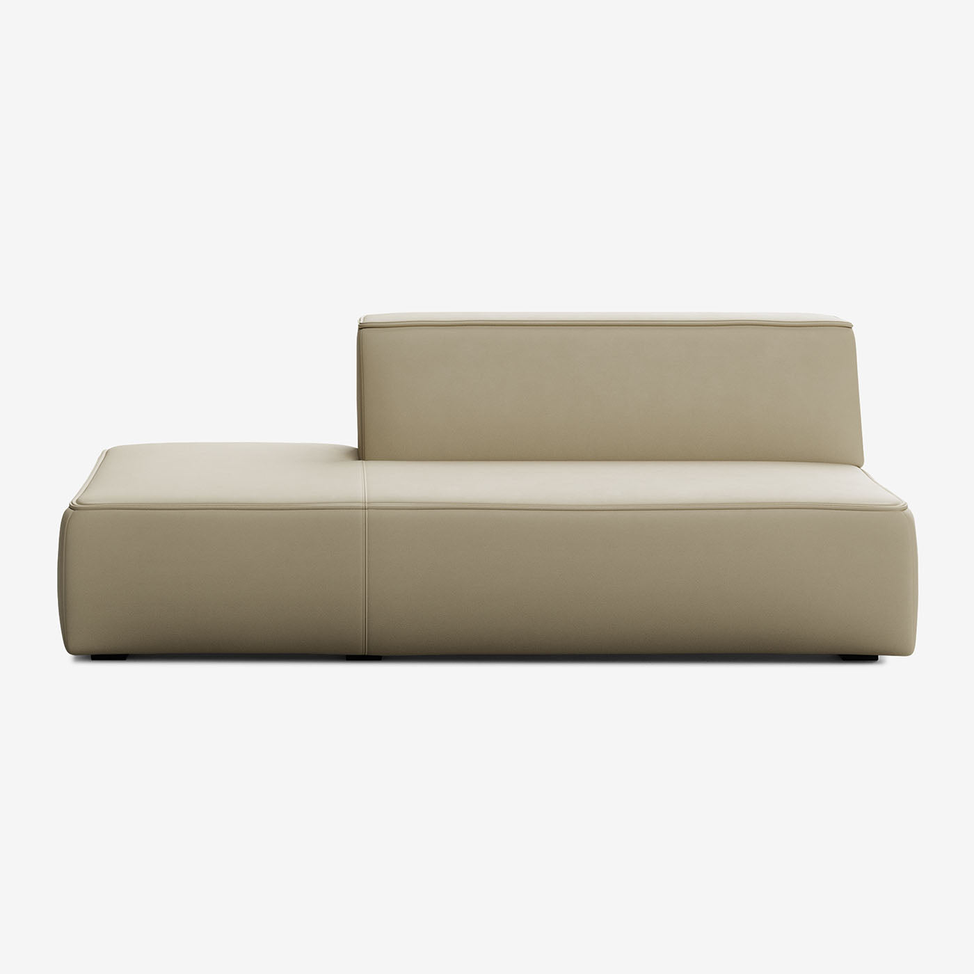 Meester Sofa Lounge Groß Links Leder Ivory